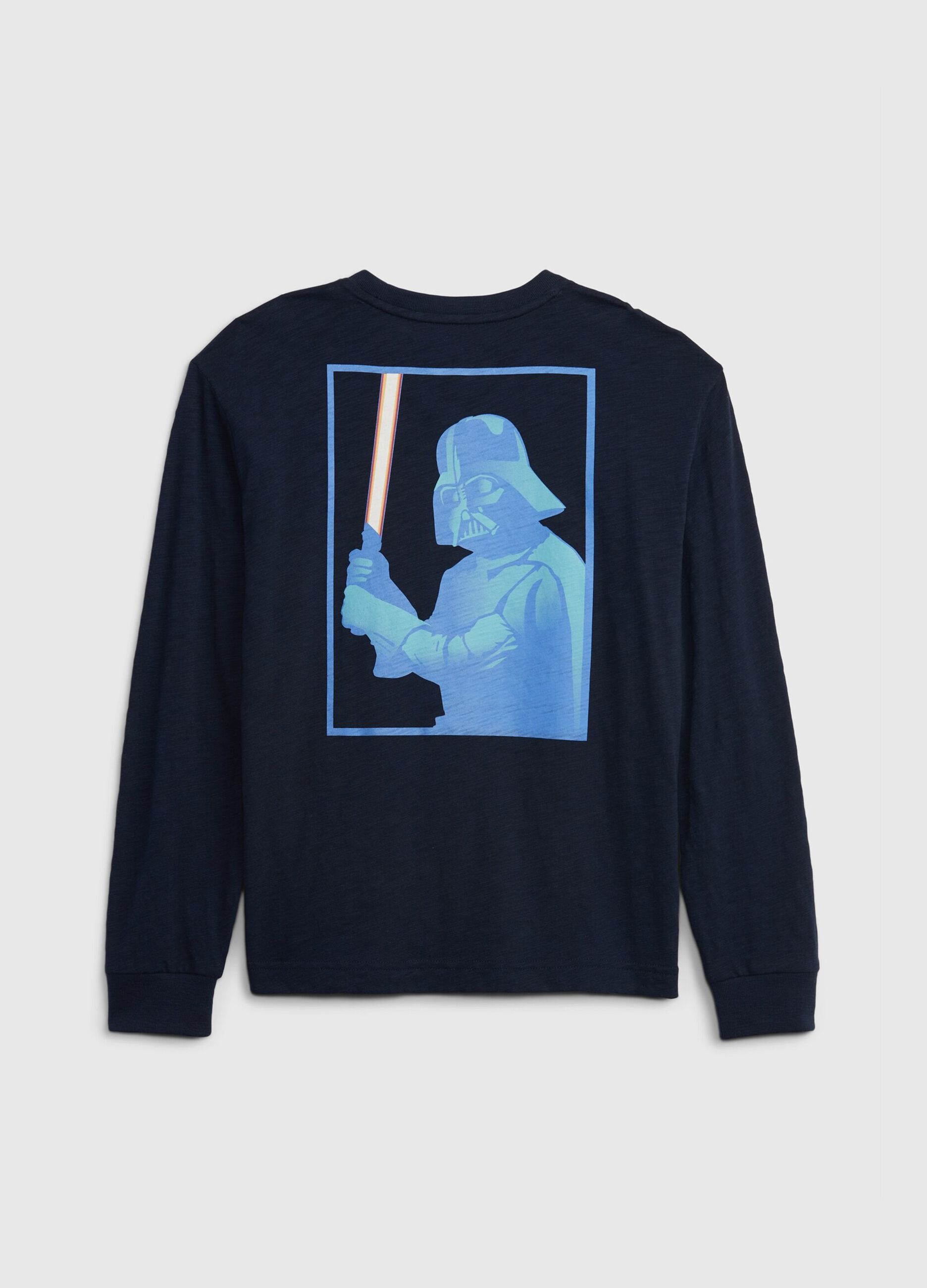 Cotton T-shirt with Darth Vader print_1