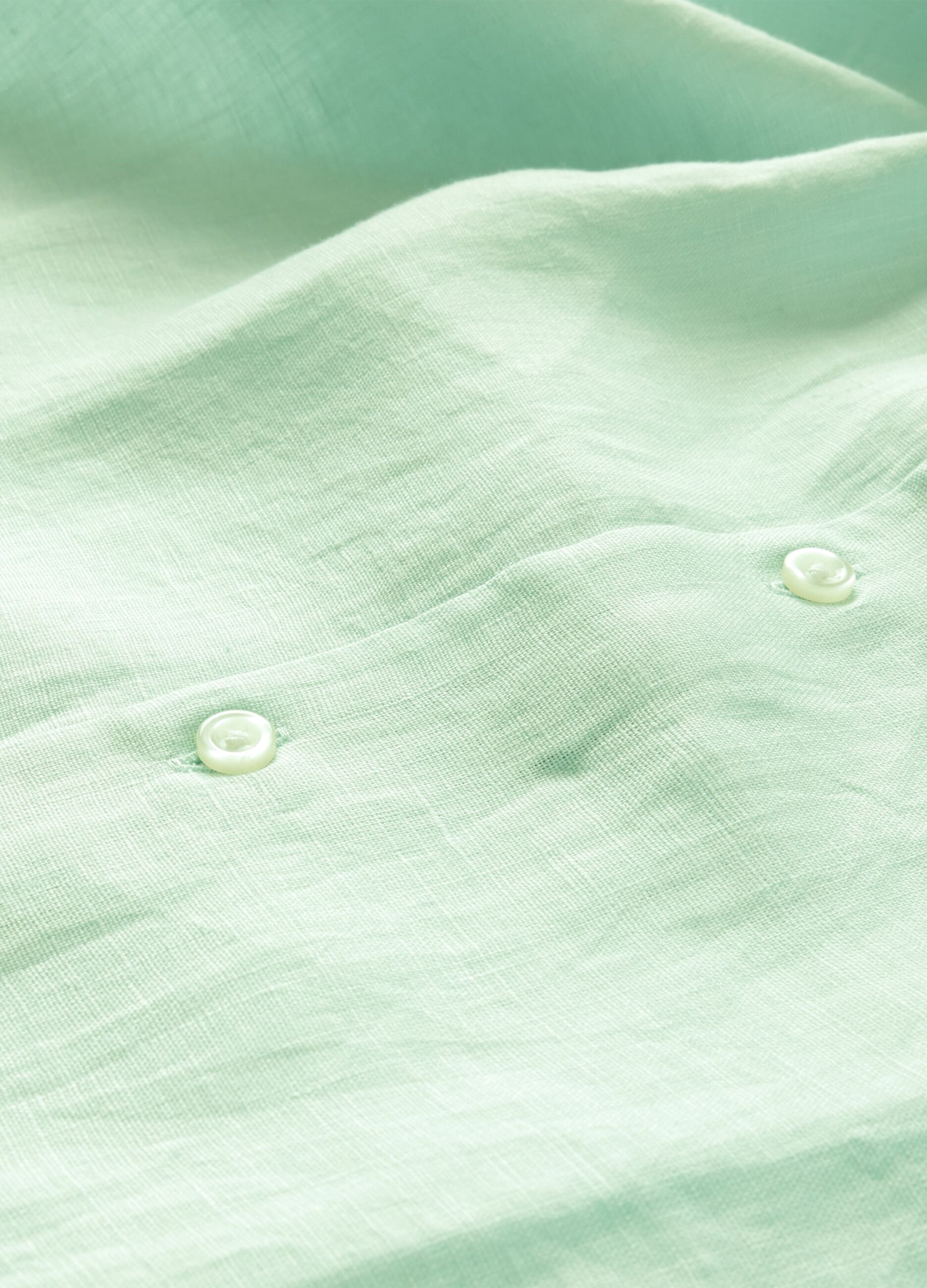 Camicia in lino azzurra Gap_4