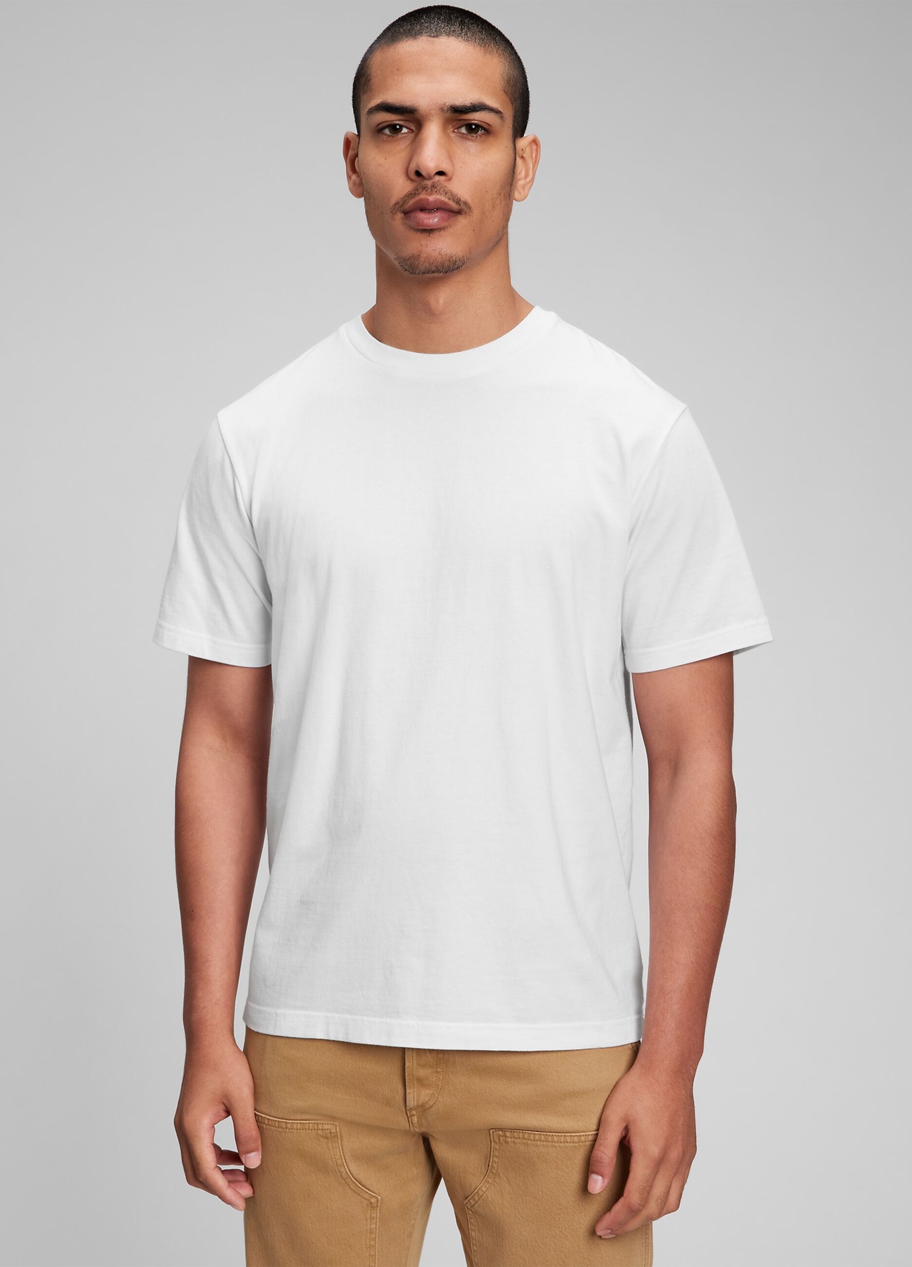 Cotton T-shirt with round neck