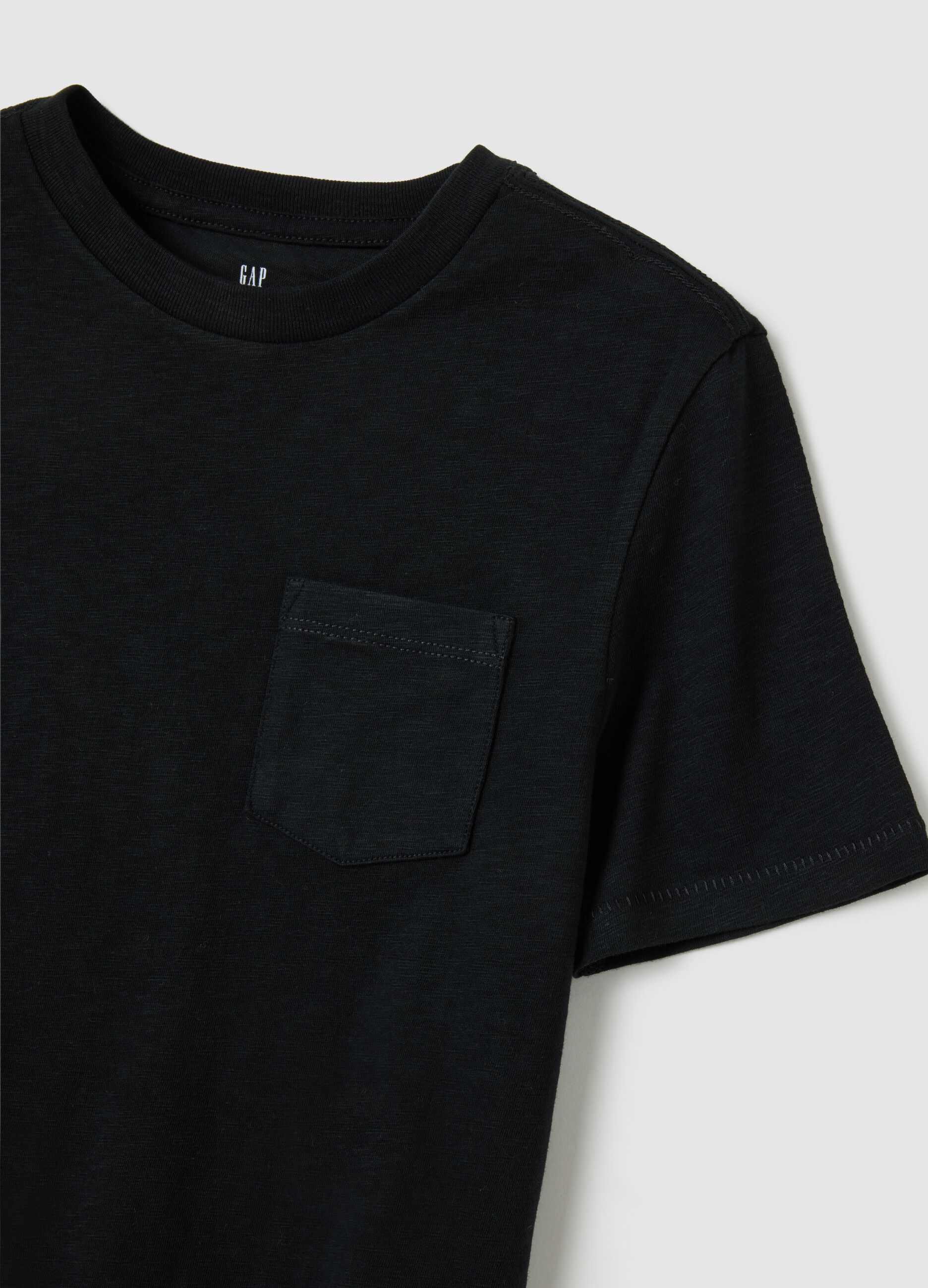 T-shirt in cotone con tasca_3