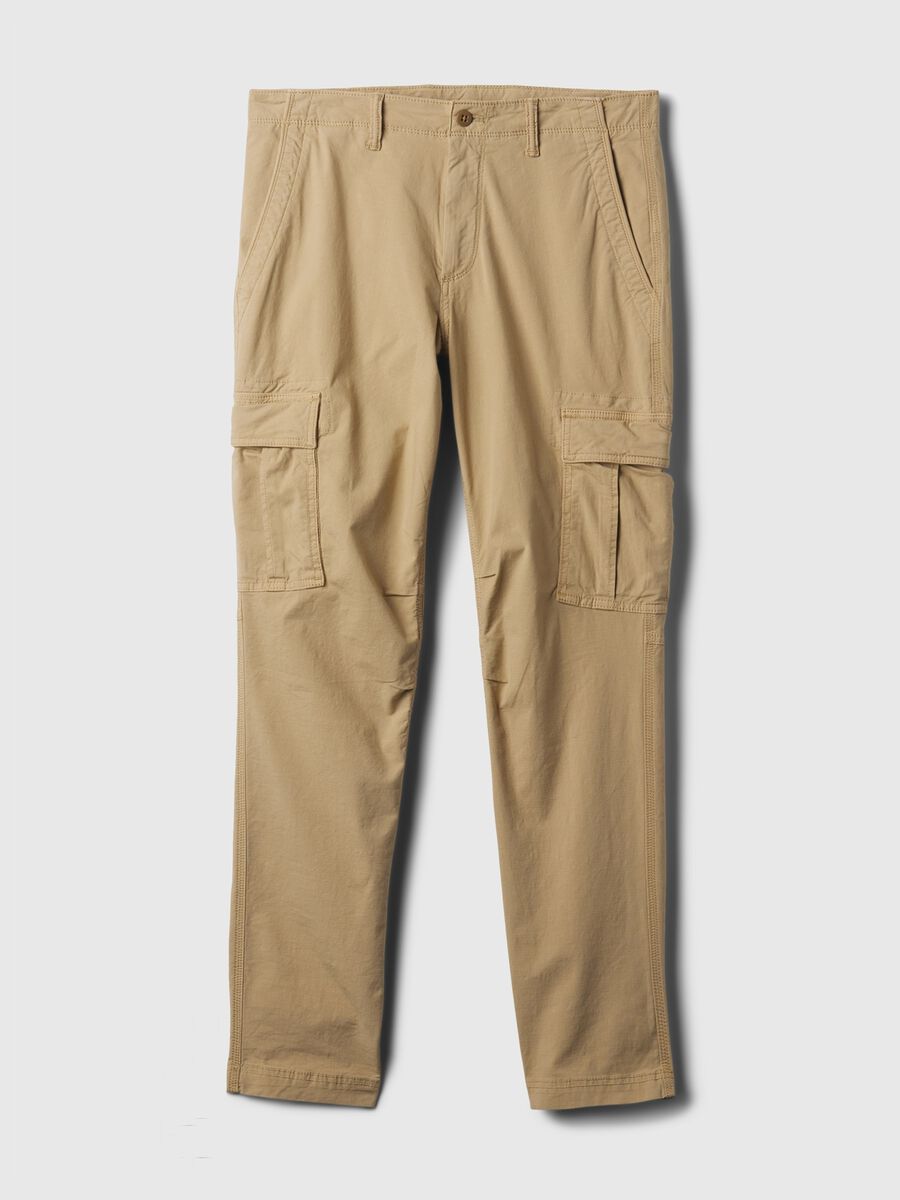 Cargo trousers in stretch cotton Man_4