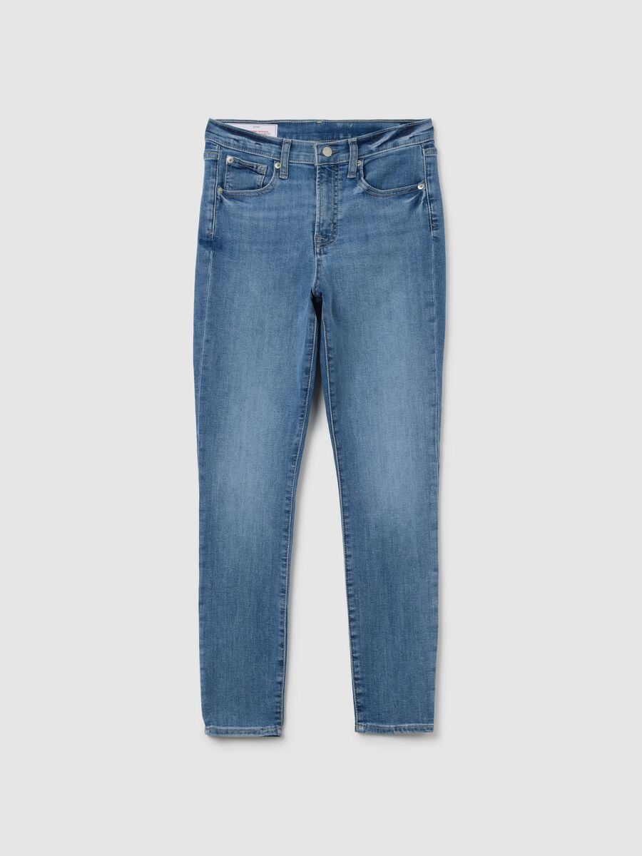 Jeans skinny fit stretch con scoloriture Donna_2