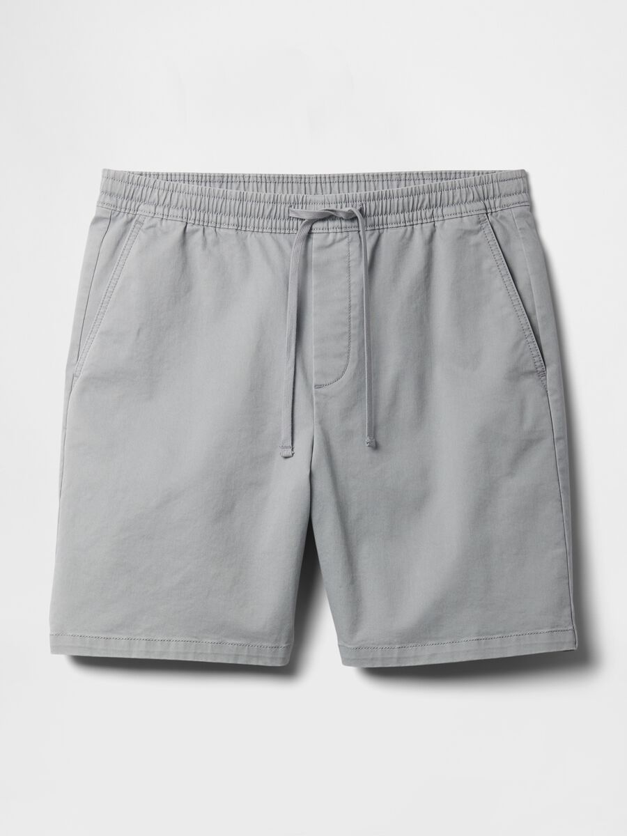Stretch cotton shorts with drawstring Man_3