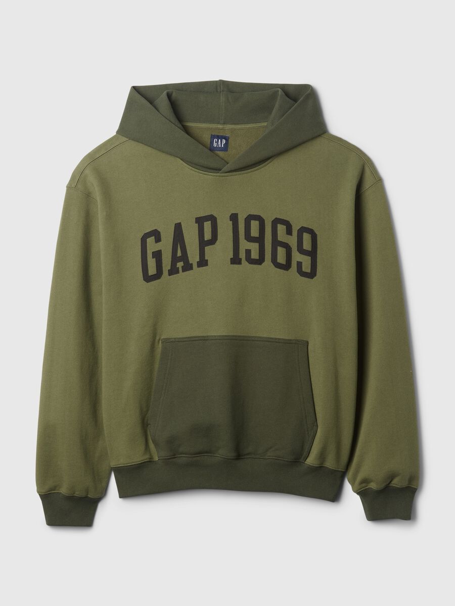 Felpa con cappuccio e stampa logo  Uomo_3
