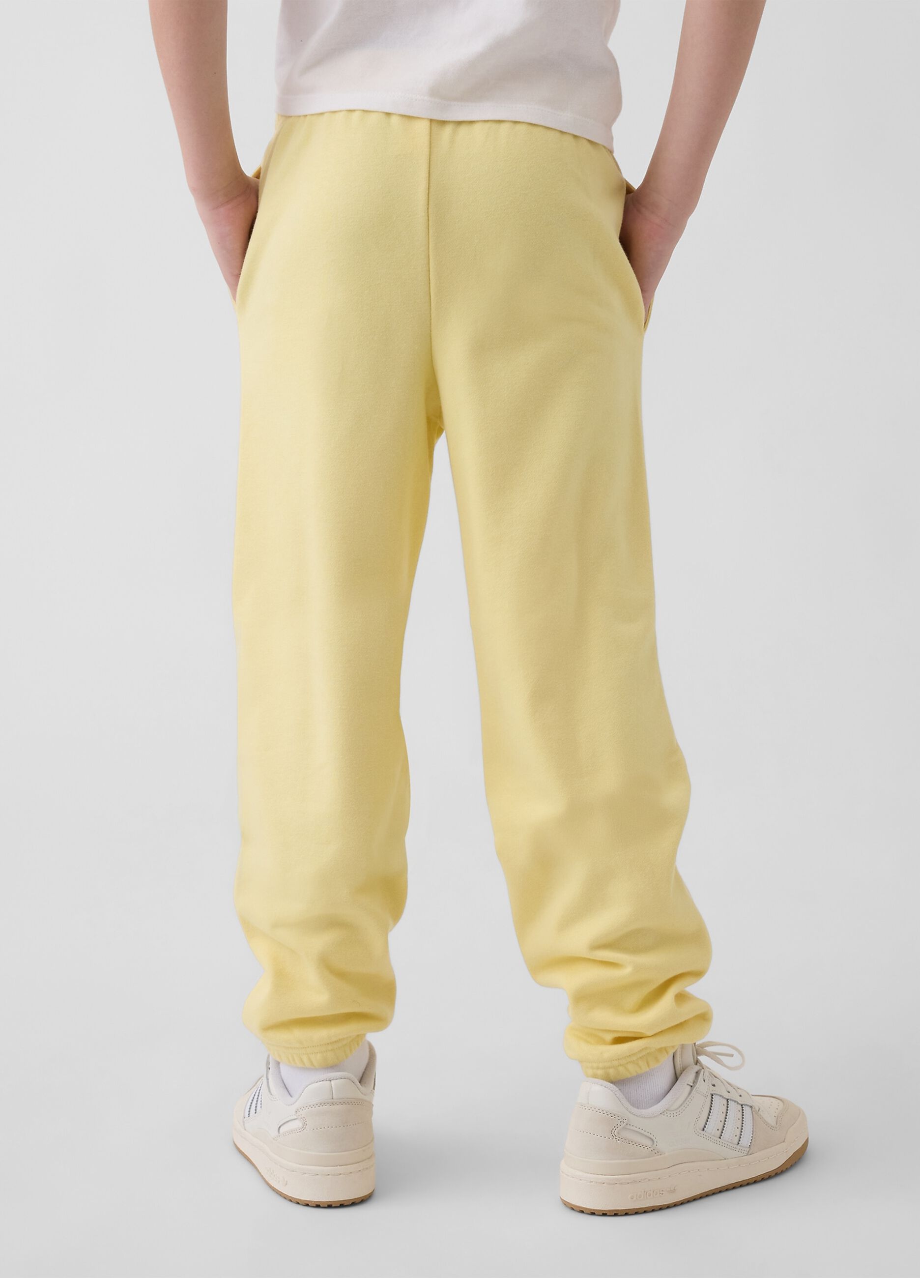 Joggers in misto cotone con logo regular fit