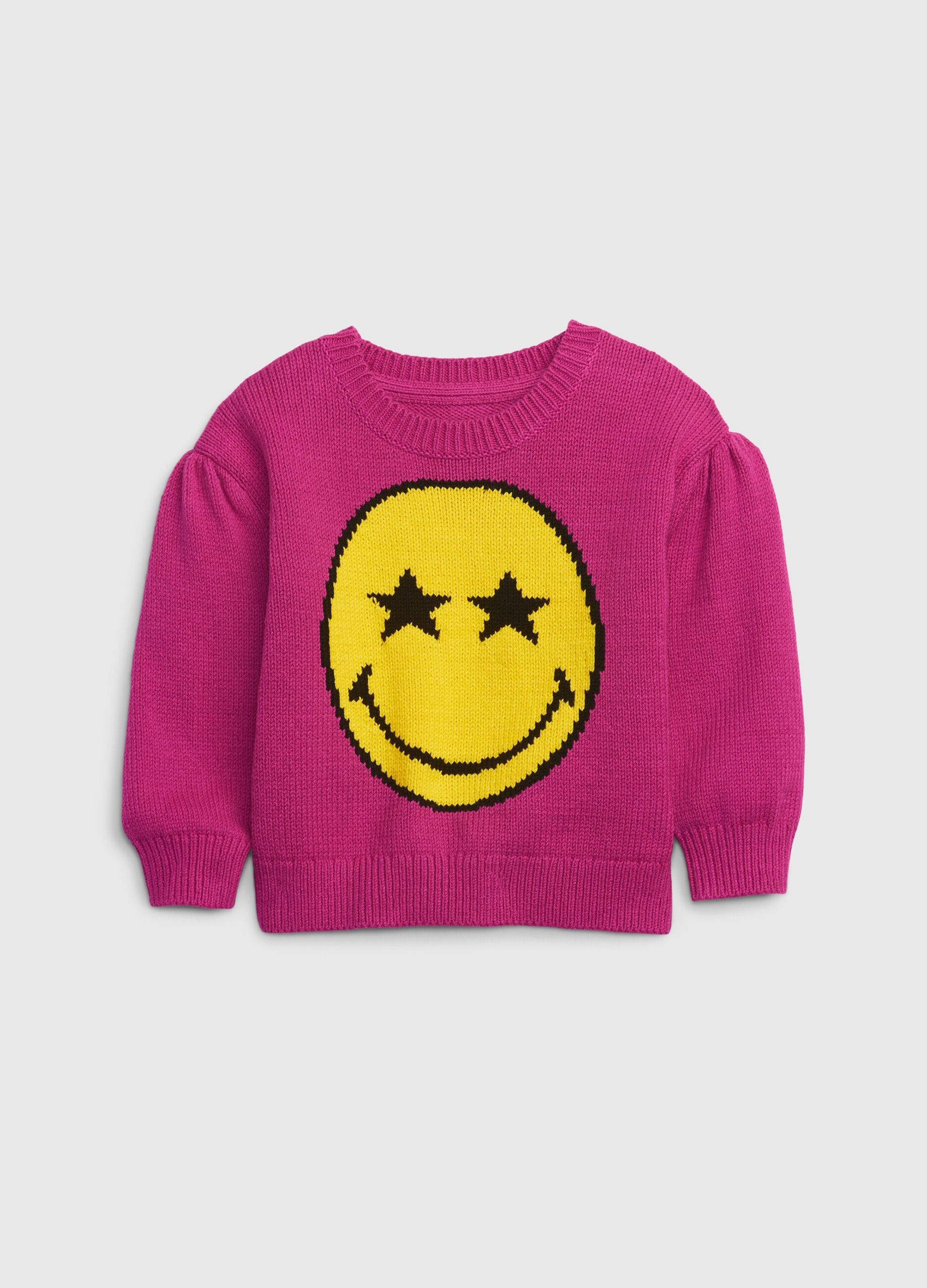 Pullover with Smiley® design