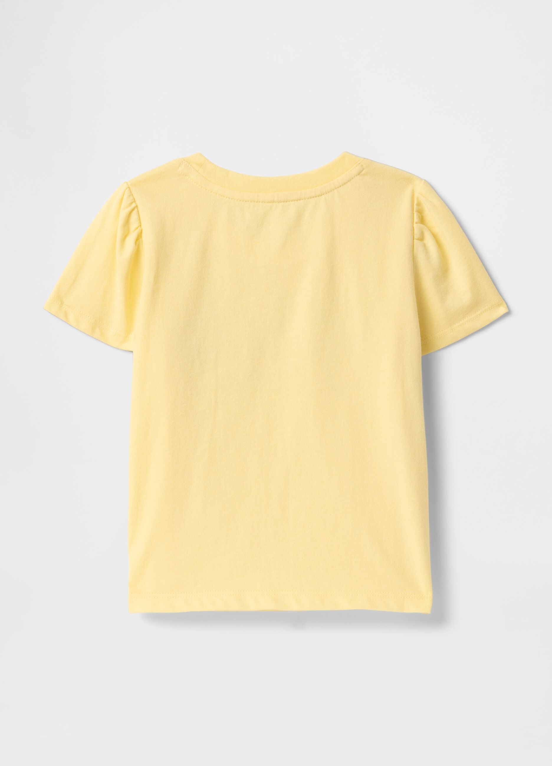T-shirt a maniche corte gialla in cotone GAP Kids_1