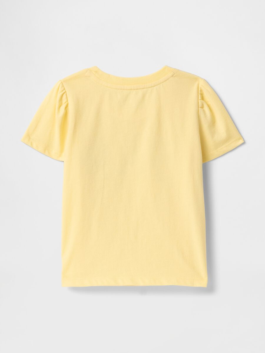 Yellow Cotton Short Sleeve T-shirt GAP Kids Baby Girl_1
