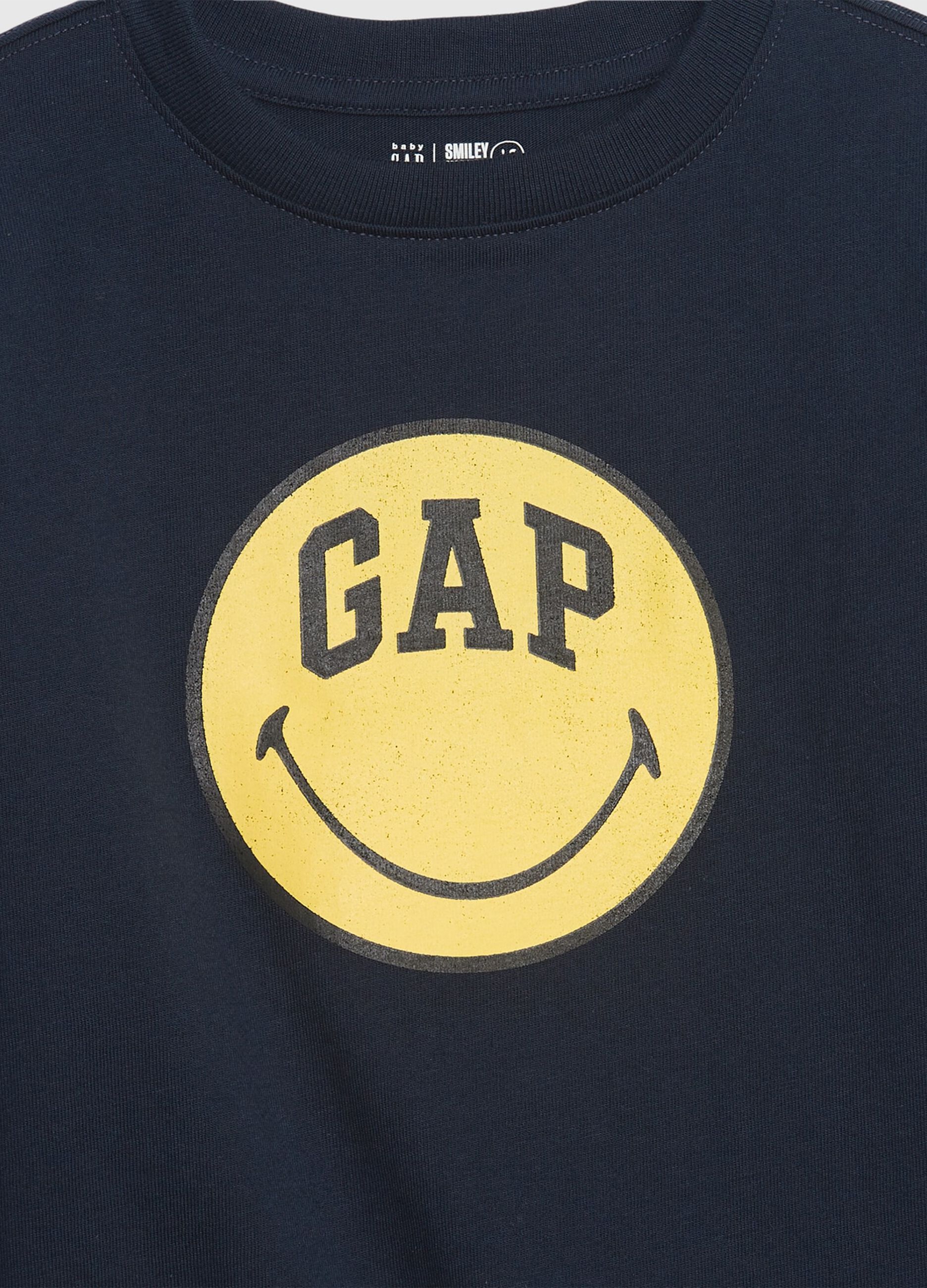 T-shirt con stampa Smiley® e logo_2