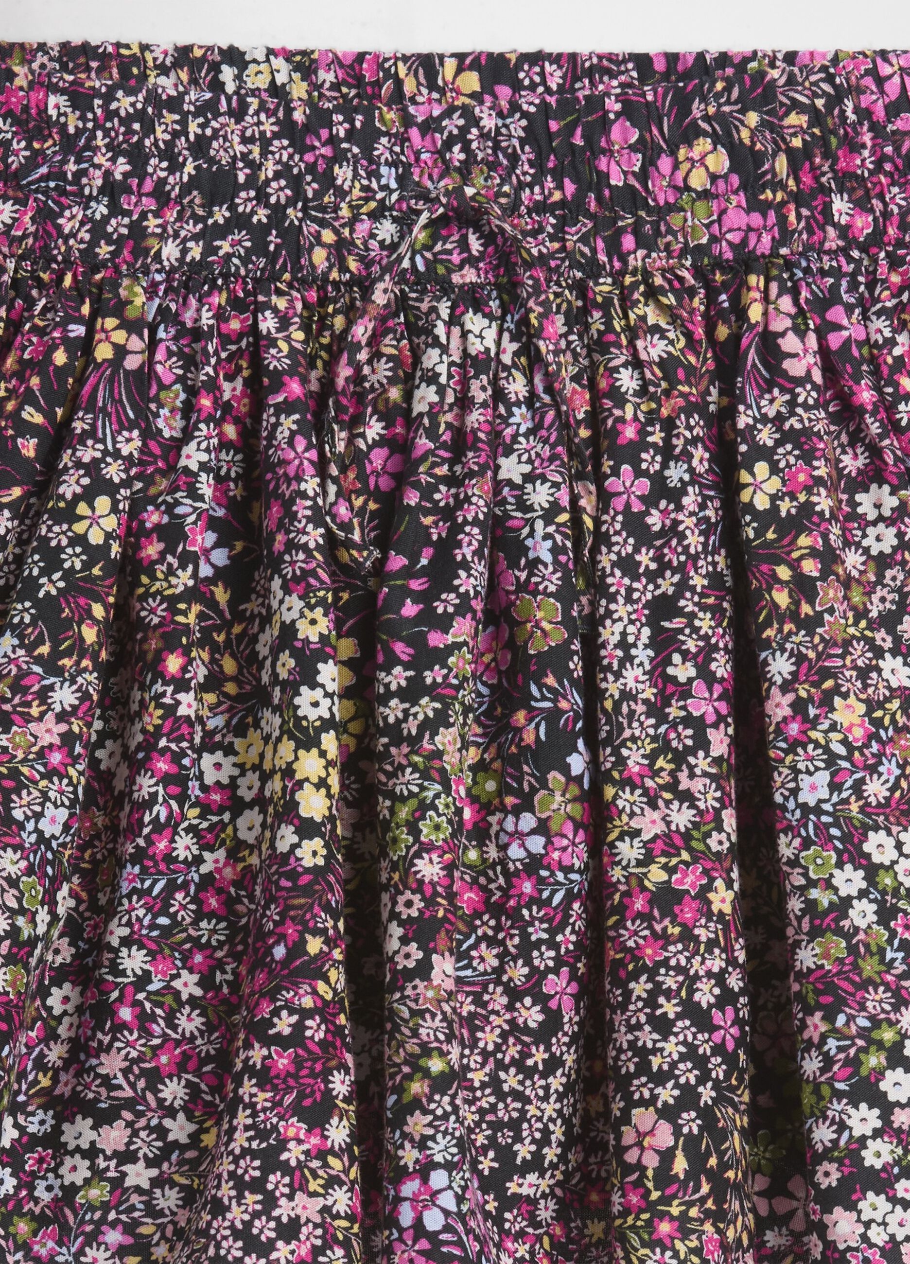 Multicolour printed skirt in cotton and viscose blend_2