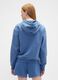 Felpa blu con cappuccio e zip_2