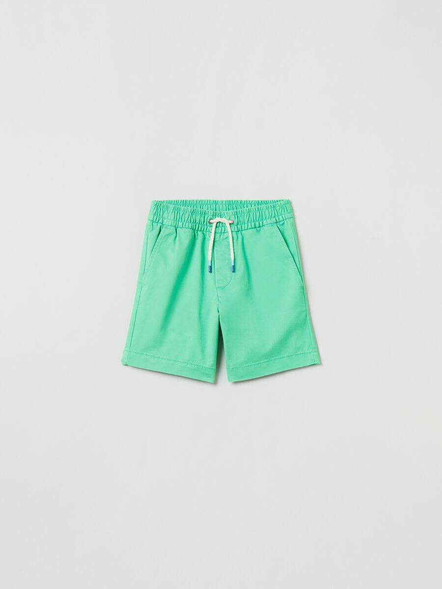 Shorts in cotone con coulisse Bambino_0