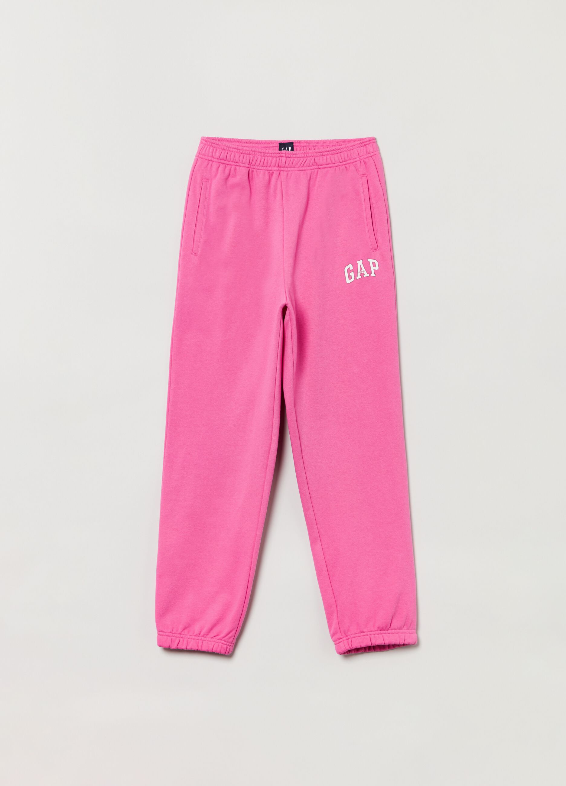 Plush joggers with logo print