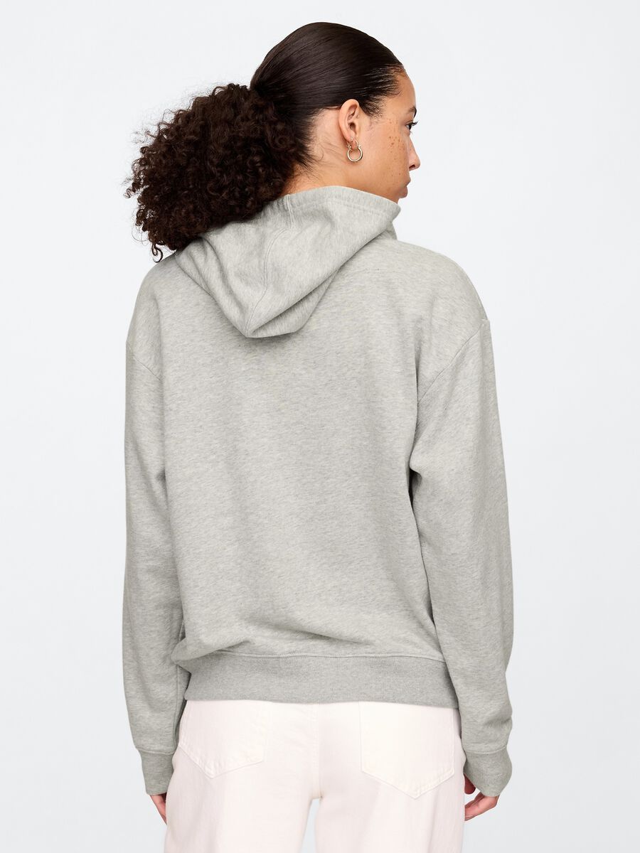 Felpa con cappuccio grigia con logo GAP Woman_2
