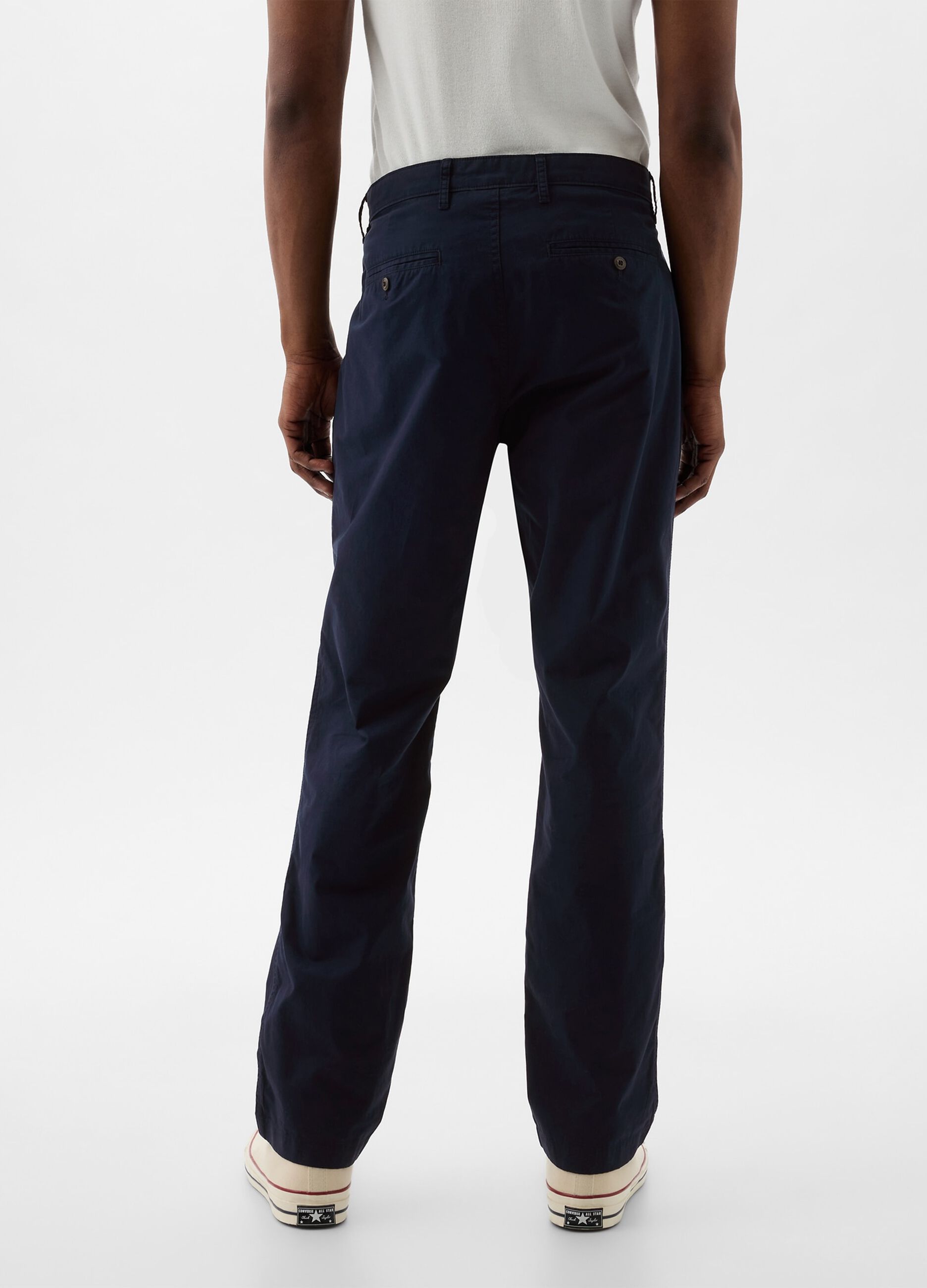 Chino trousers in poplin_1