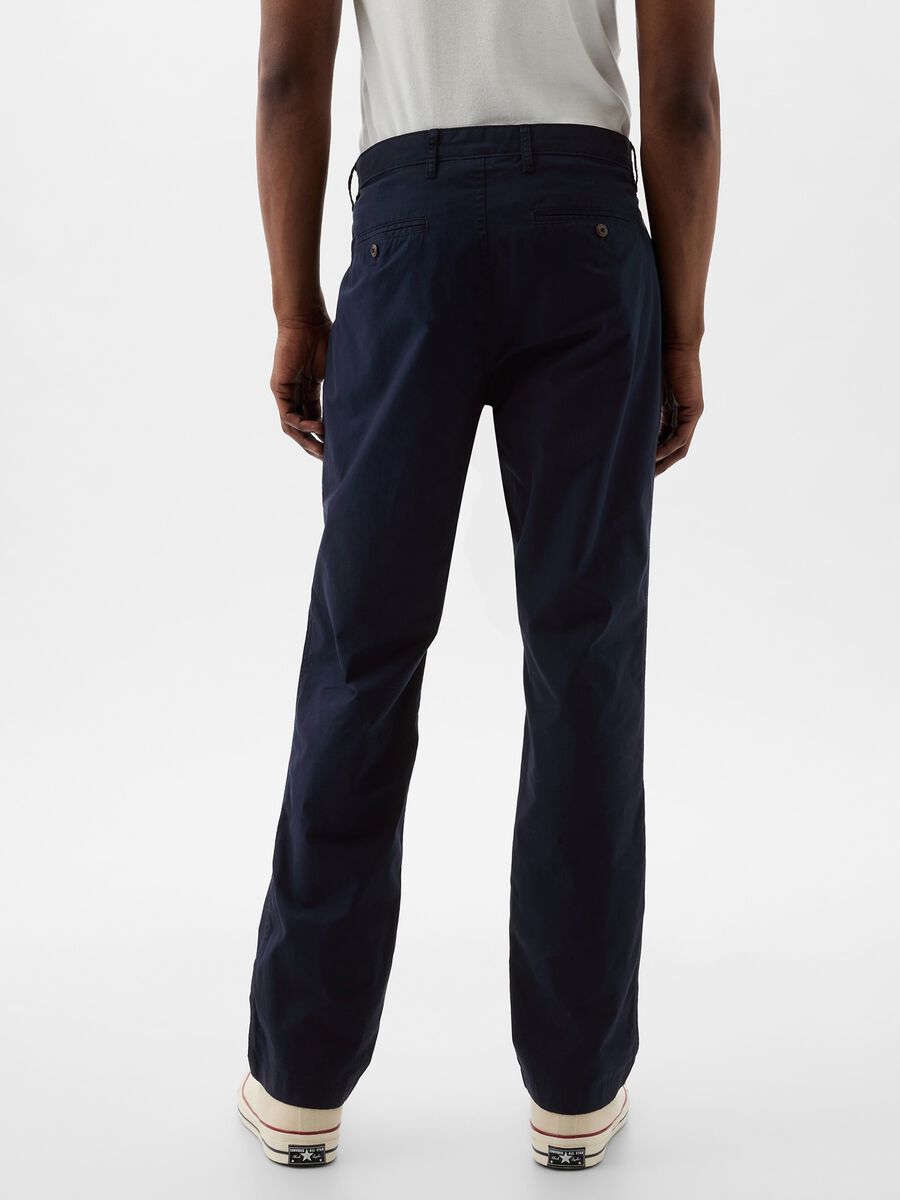 Chino trousers in poplin Man_1