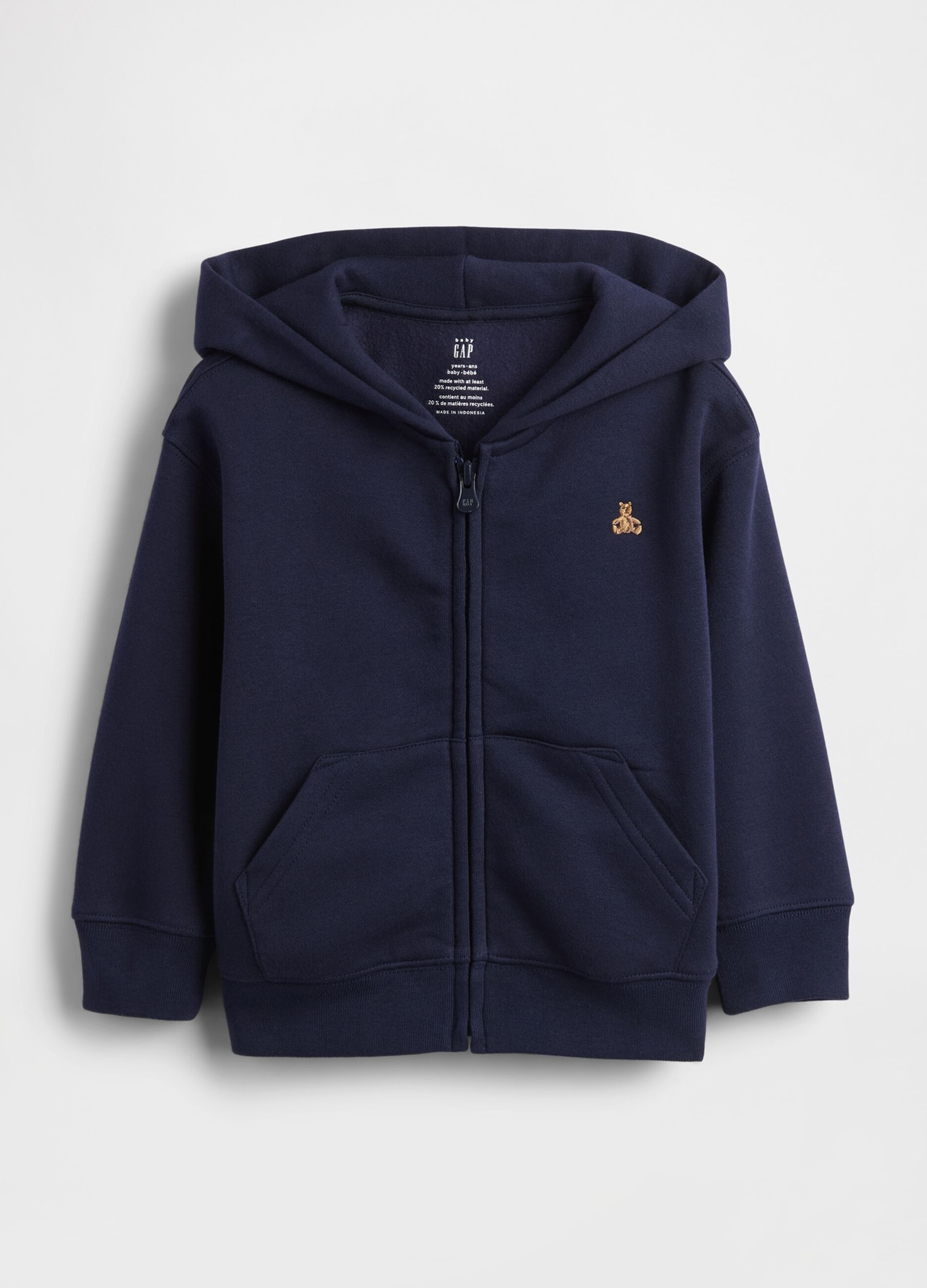 Felpa blu con cappuccio per bambino_2