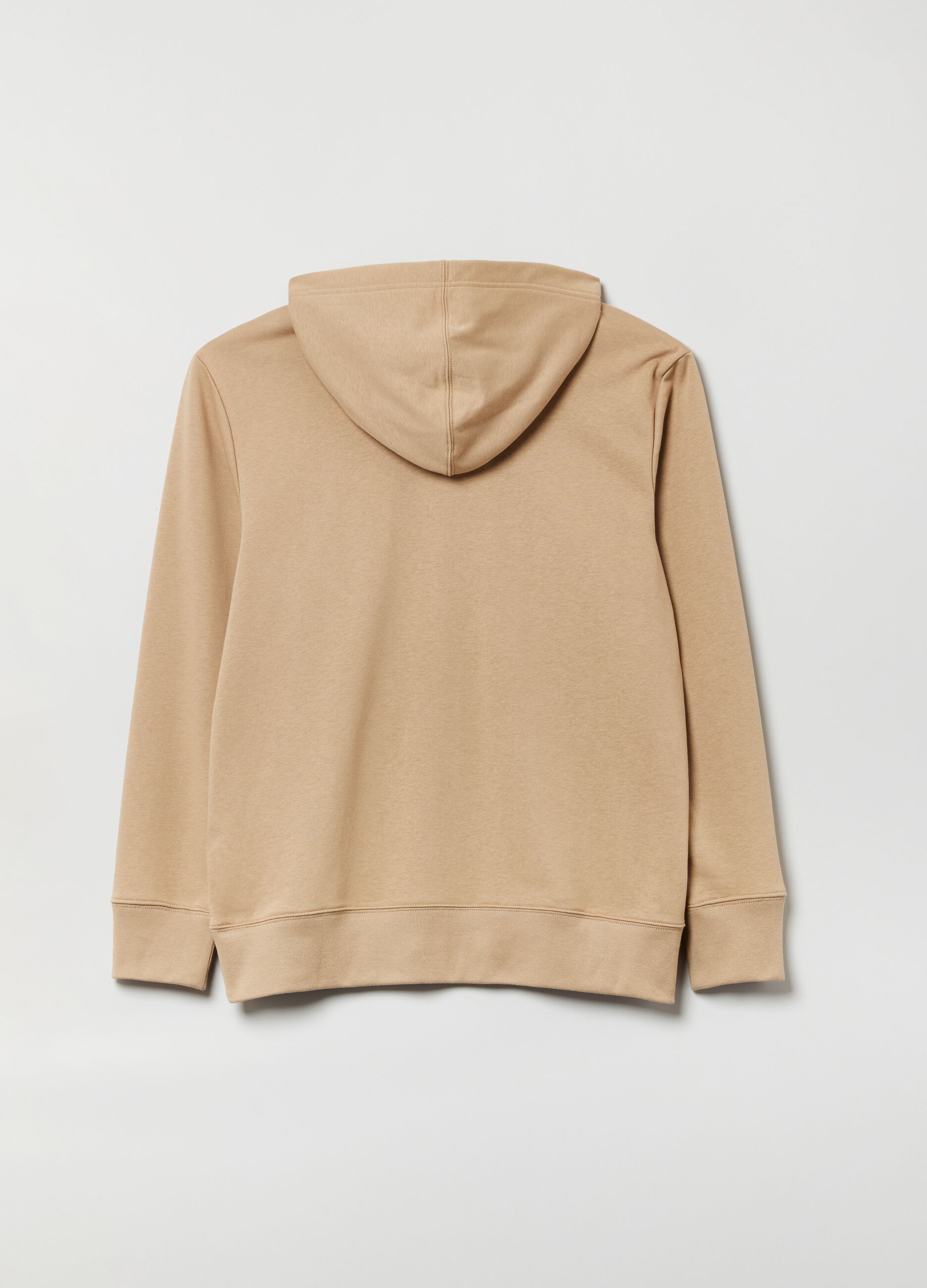 Sweatshirt in French terry with hood and logo embroidery_1