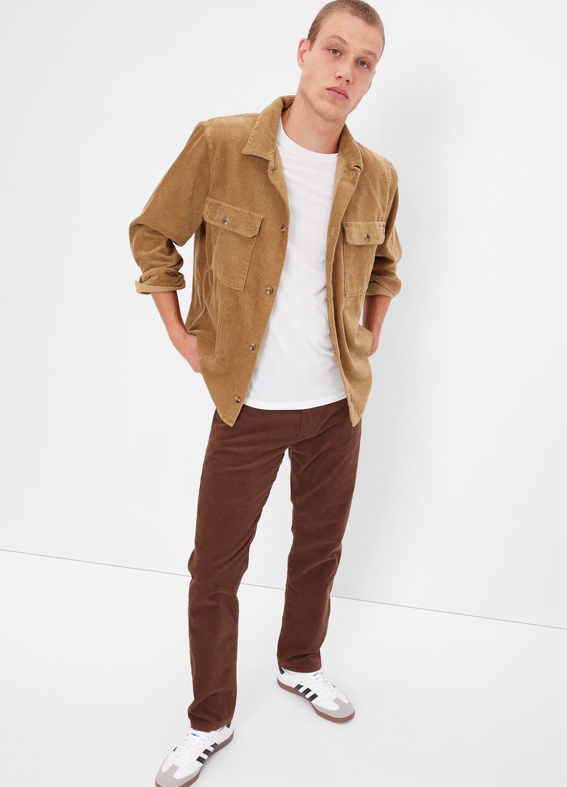 Slim-fit jeans in stretch corduroy