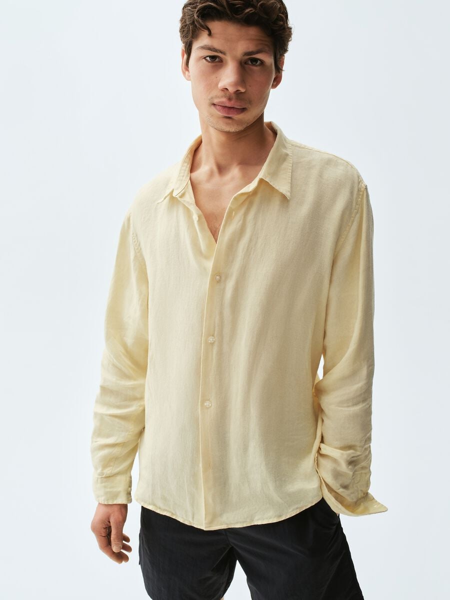 Camicia in puro lino Uomo_3