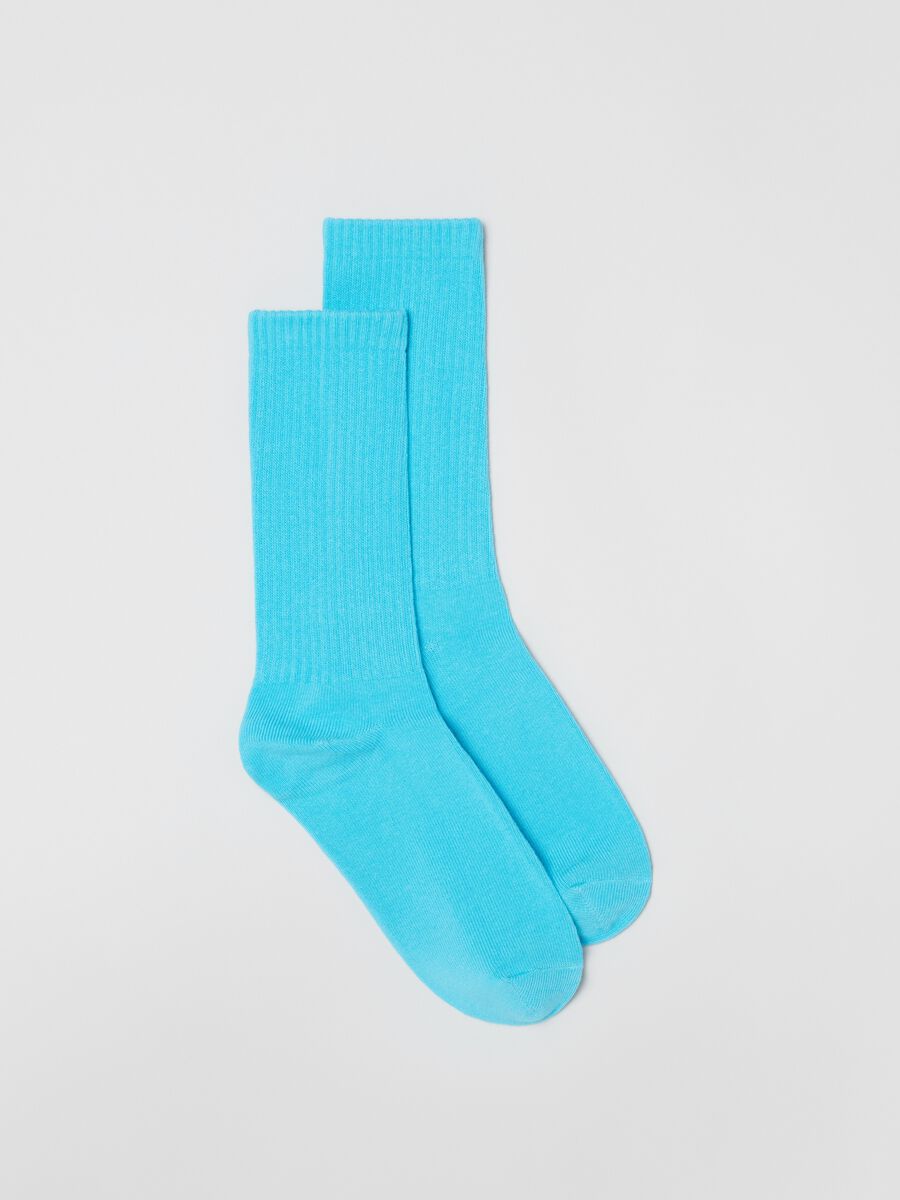 Ribbed socks in organic cotton Man_0