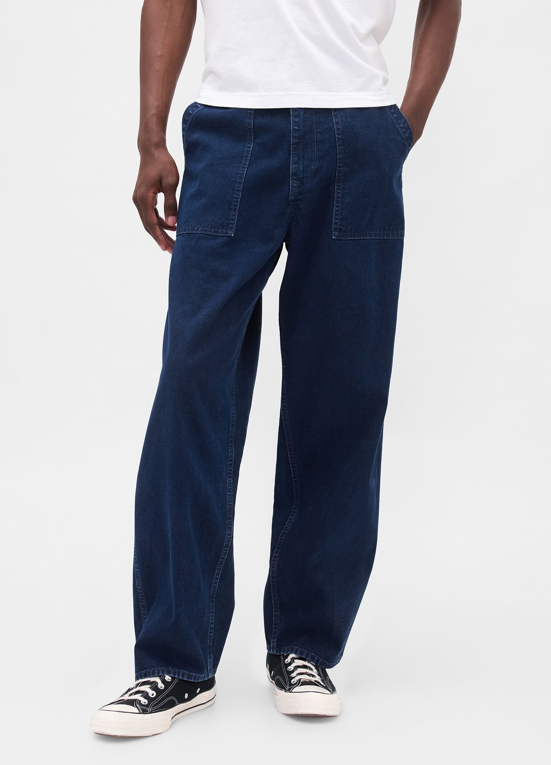 Pantaloni denim blu_1