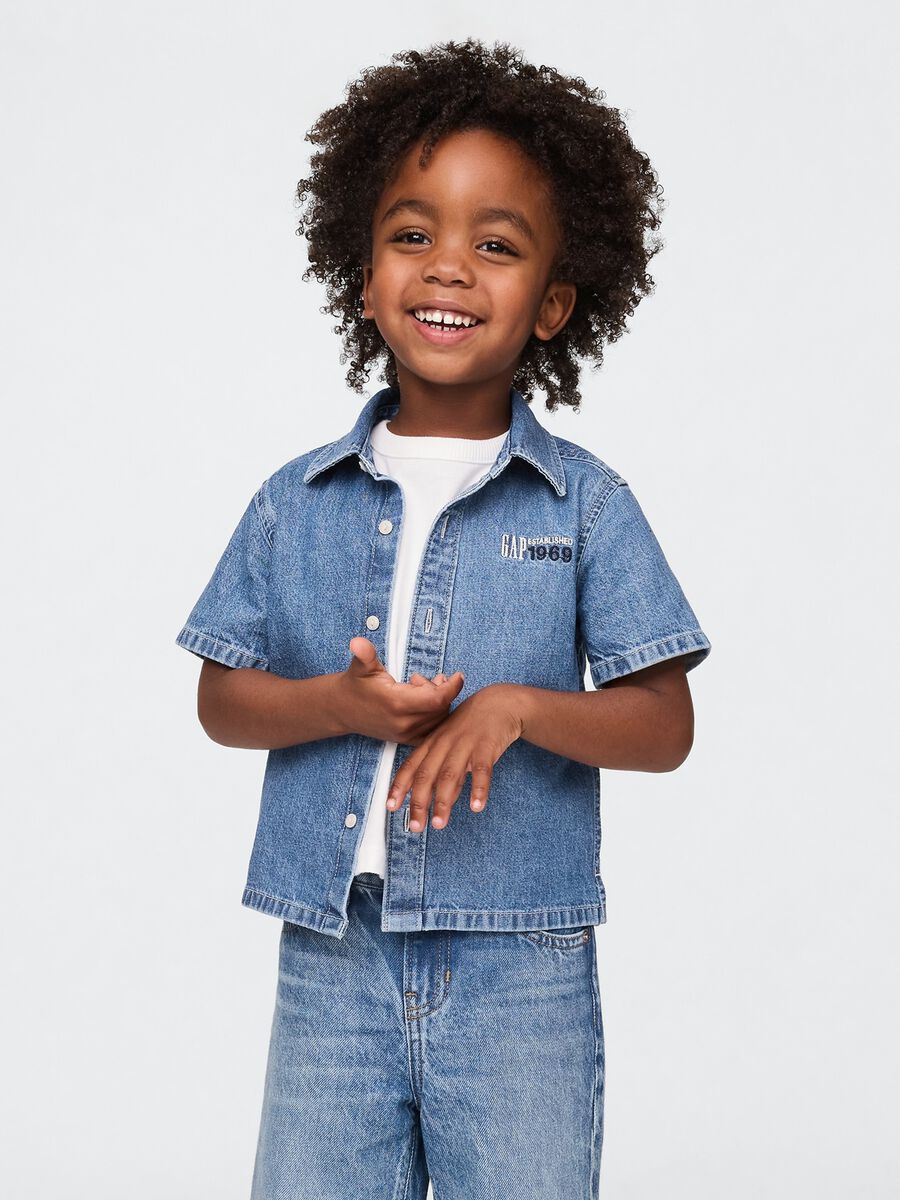 Camicia in denim Baby Boy_0