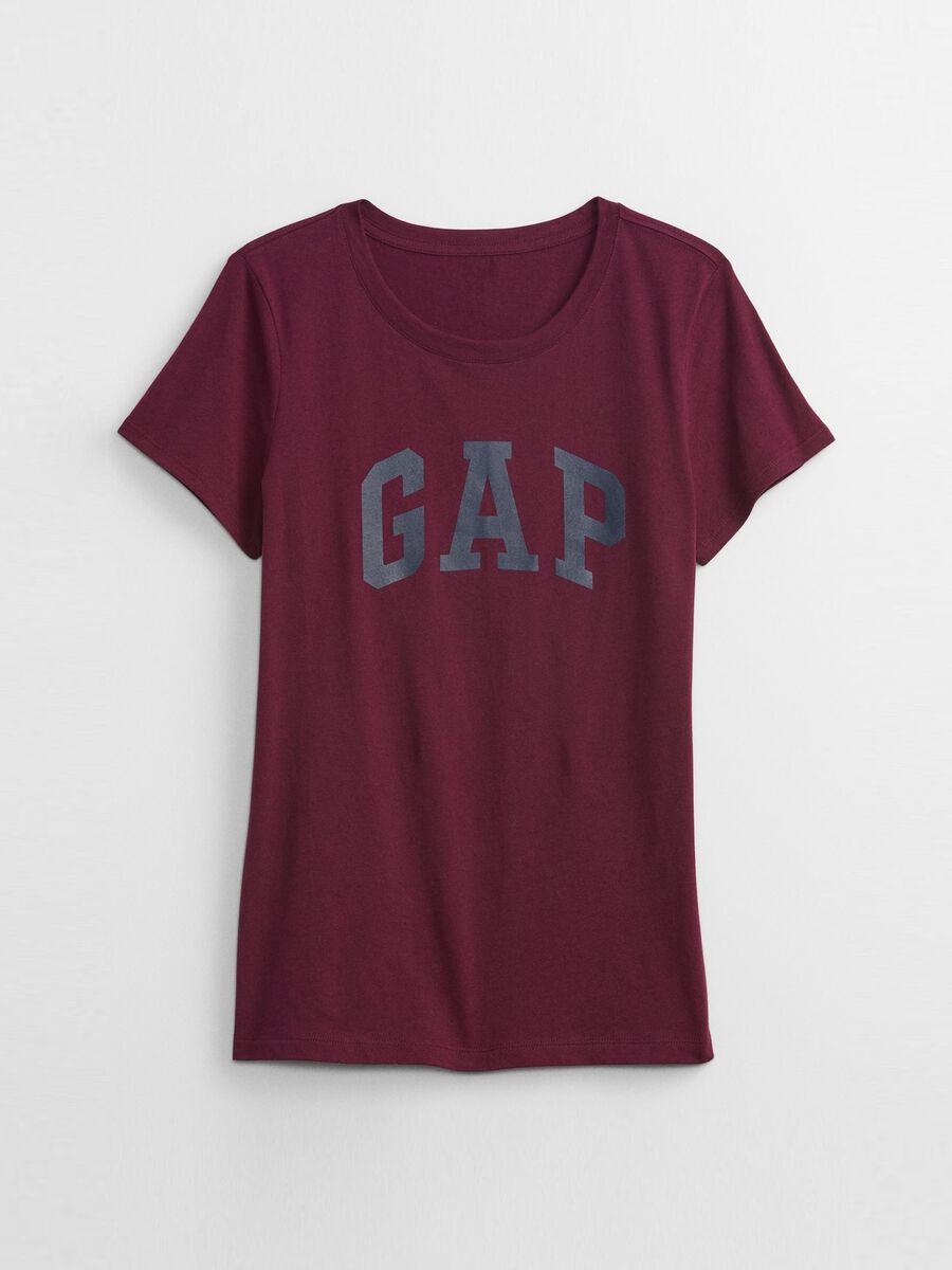 Jersey T-shirt with logo print Woman_2