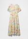 Gap multicoloured floral long dress in viscose and cotton blend_4