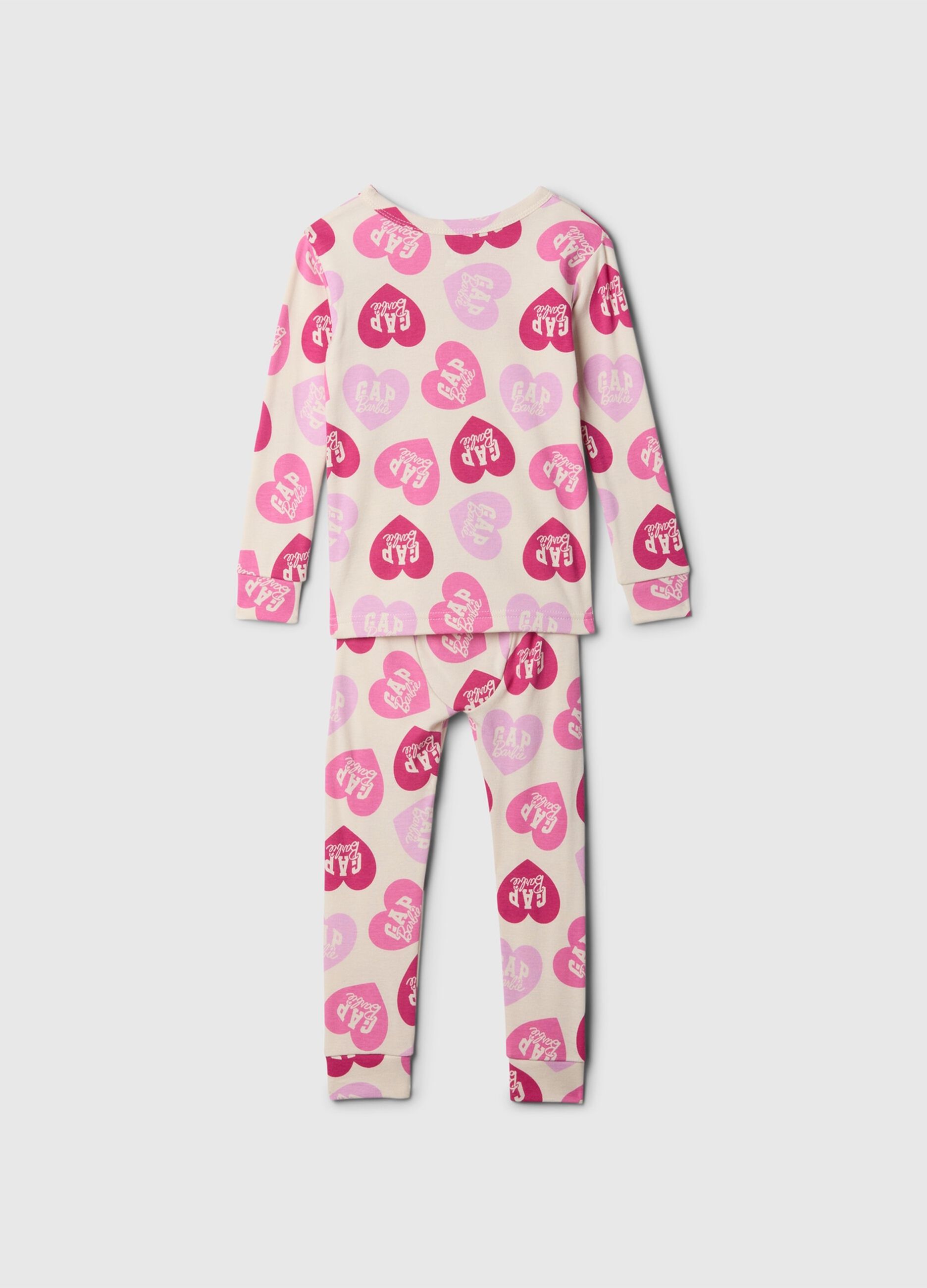 Pigiama lungo stampa cuori Gap x Barbie™_1
