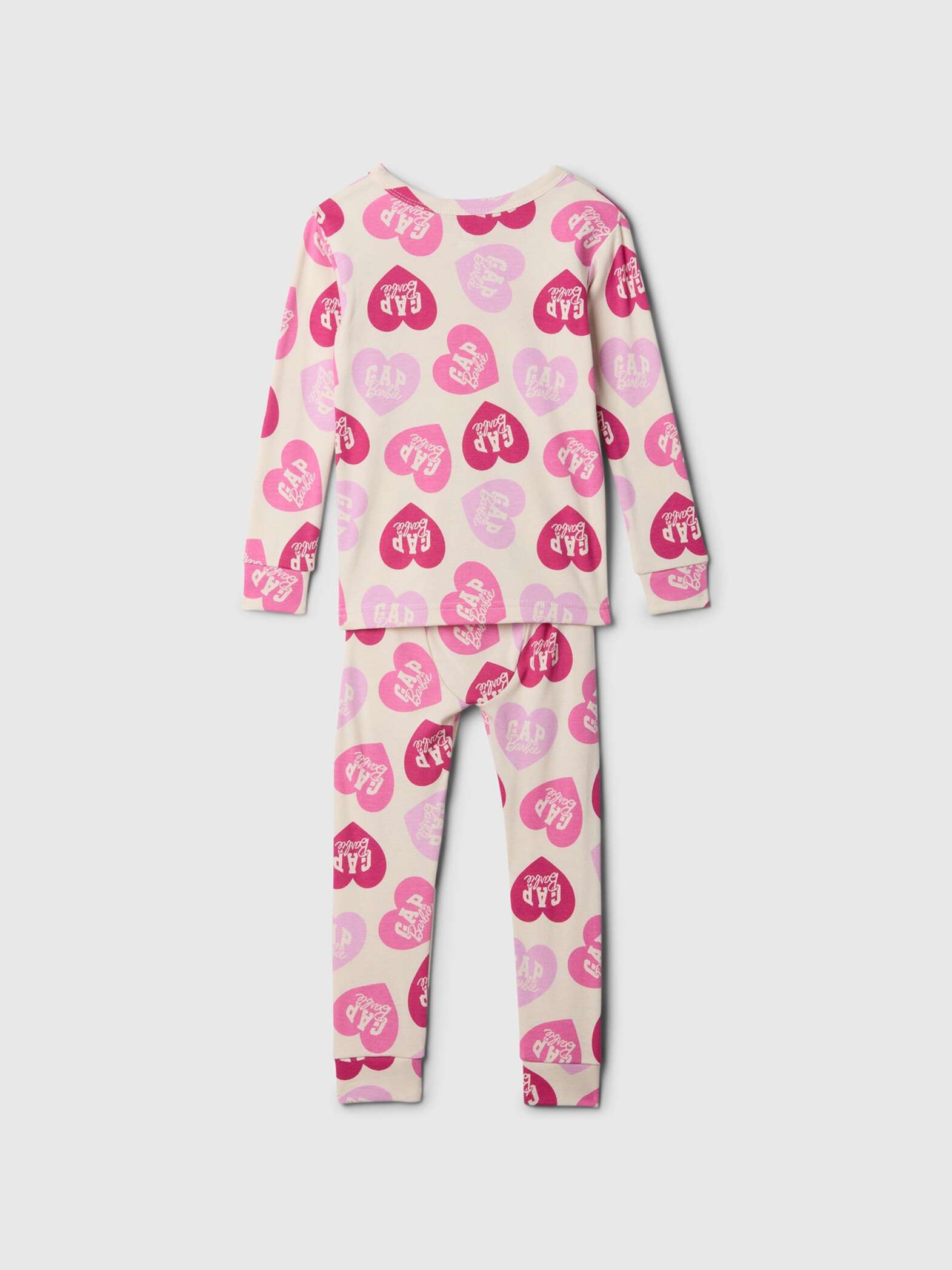 Pigiama lungo stampa cuori Gap x Barbie™_1