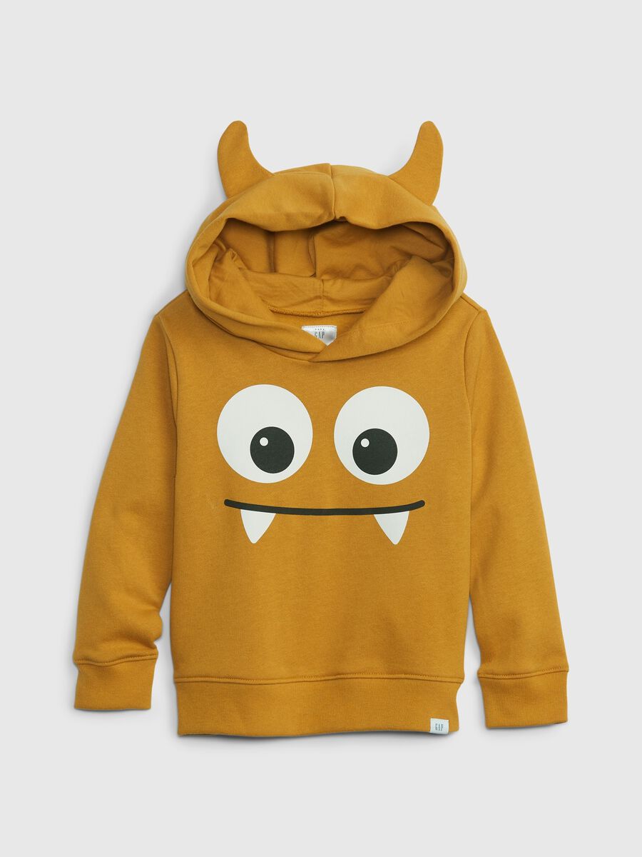 Hoodie with monster print Toddler Boy_0