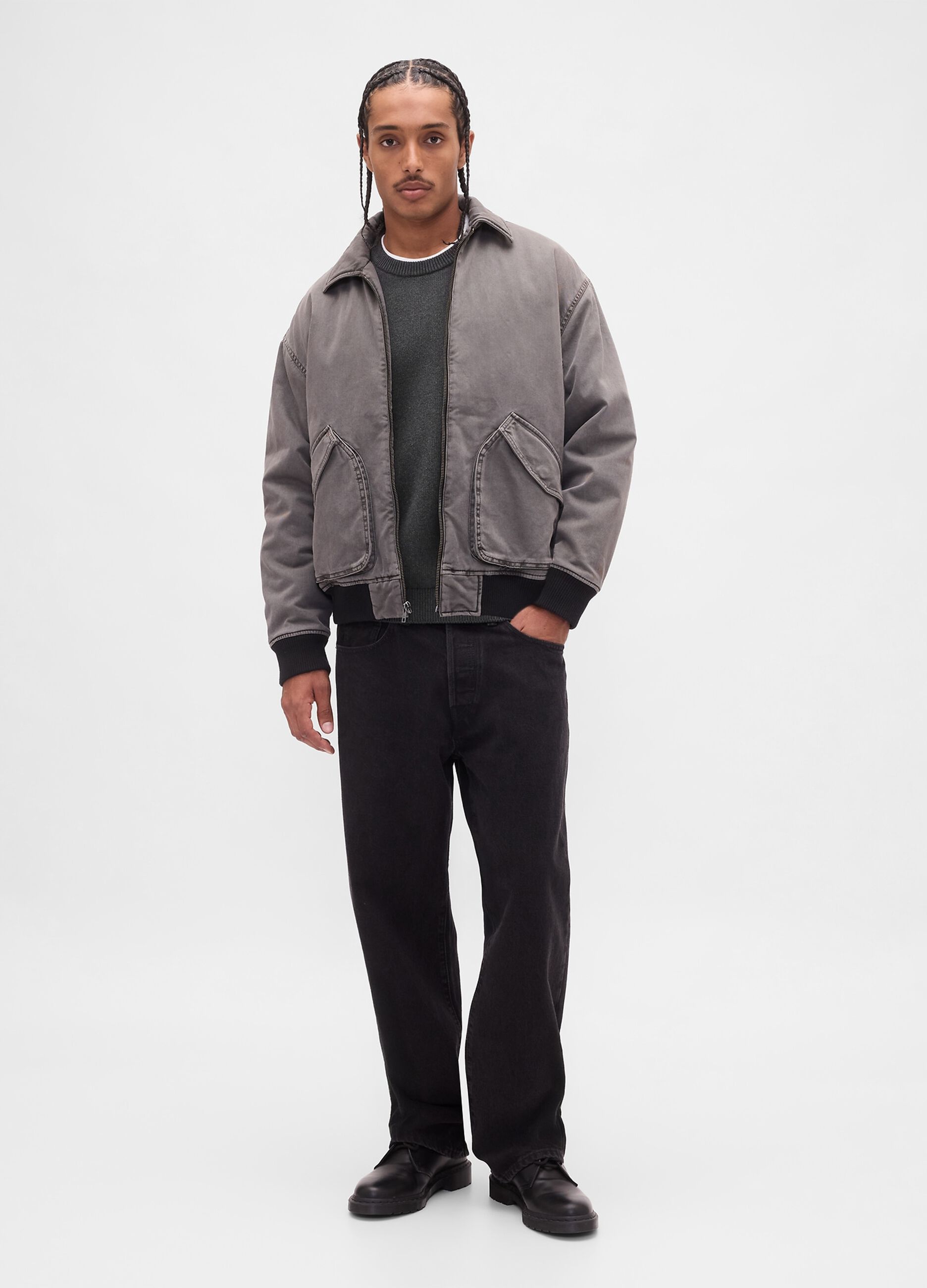 Maglione grigio in cotone_2