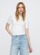White Short Sleeve Stretch T-Shirt_0