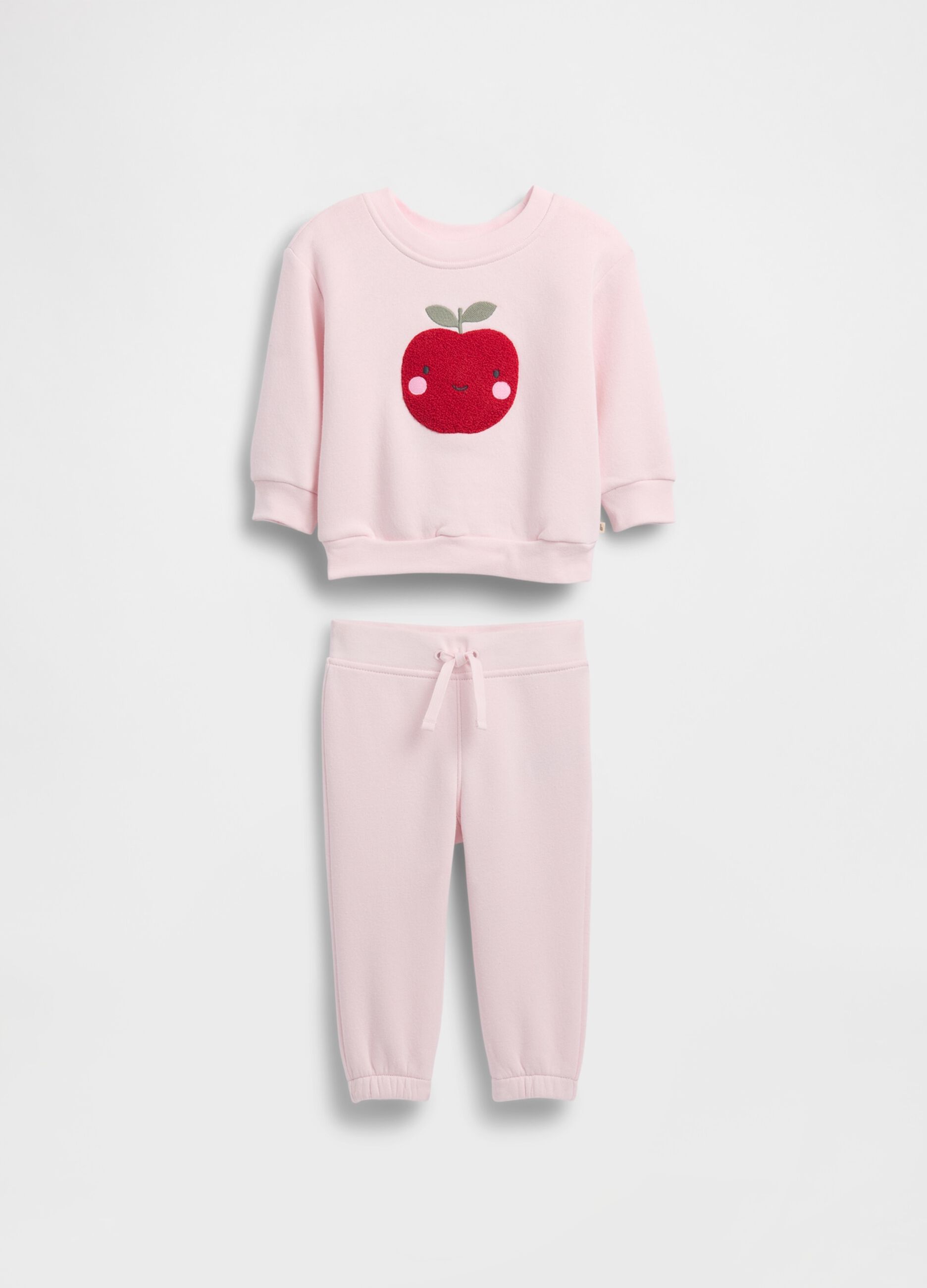 Pink set with sweatshirt and trousers