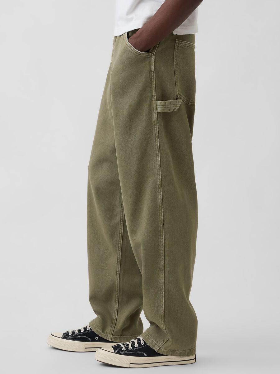 Cotton and lyocell blend trousers Man_3