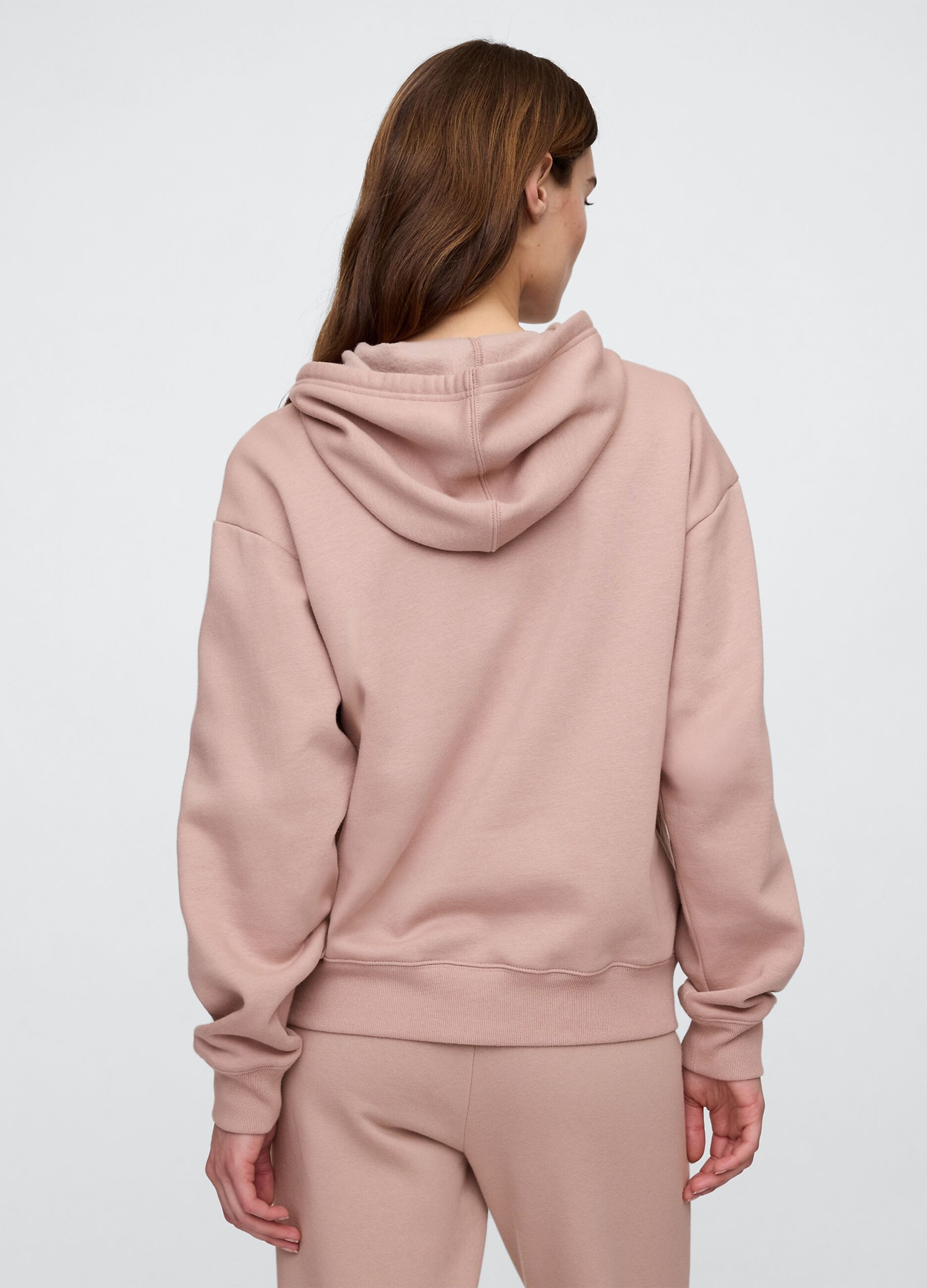 Felpa con cappuccio e full zip_1