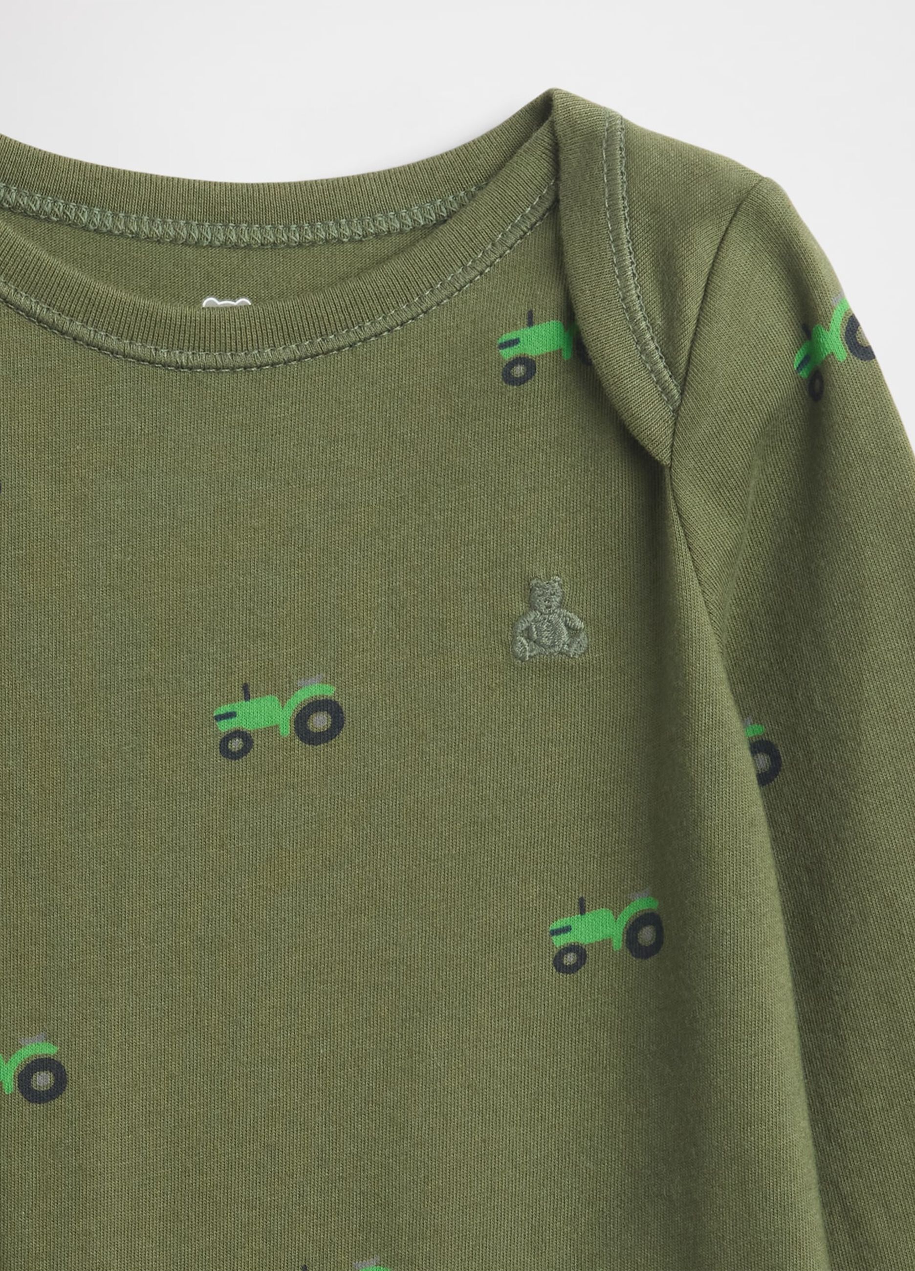 Body verde in cotone per neonato_2