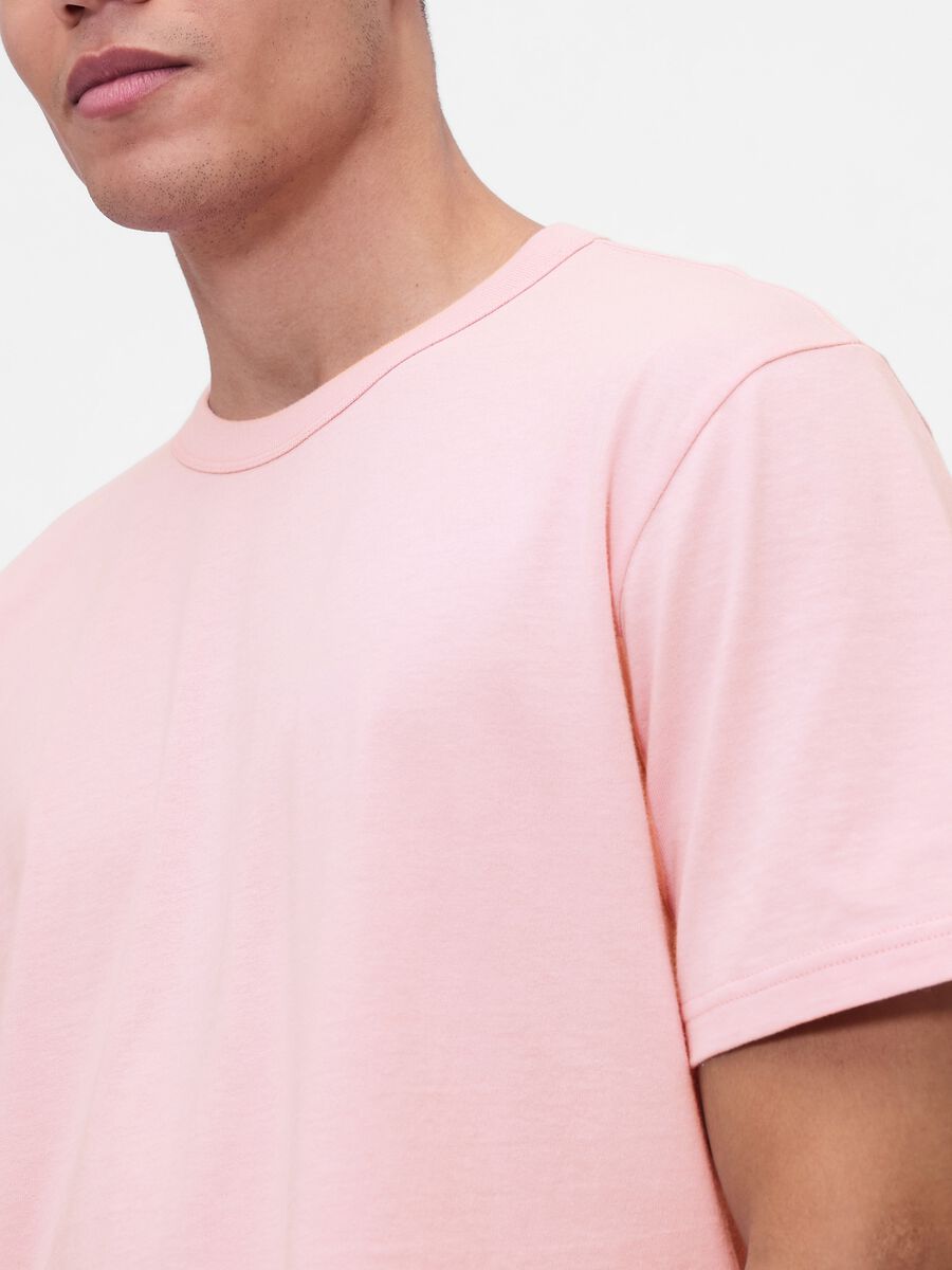 T-shirt rosa a maniche corte Uomo_3