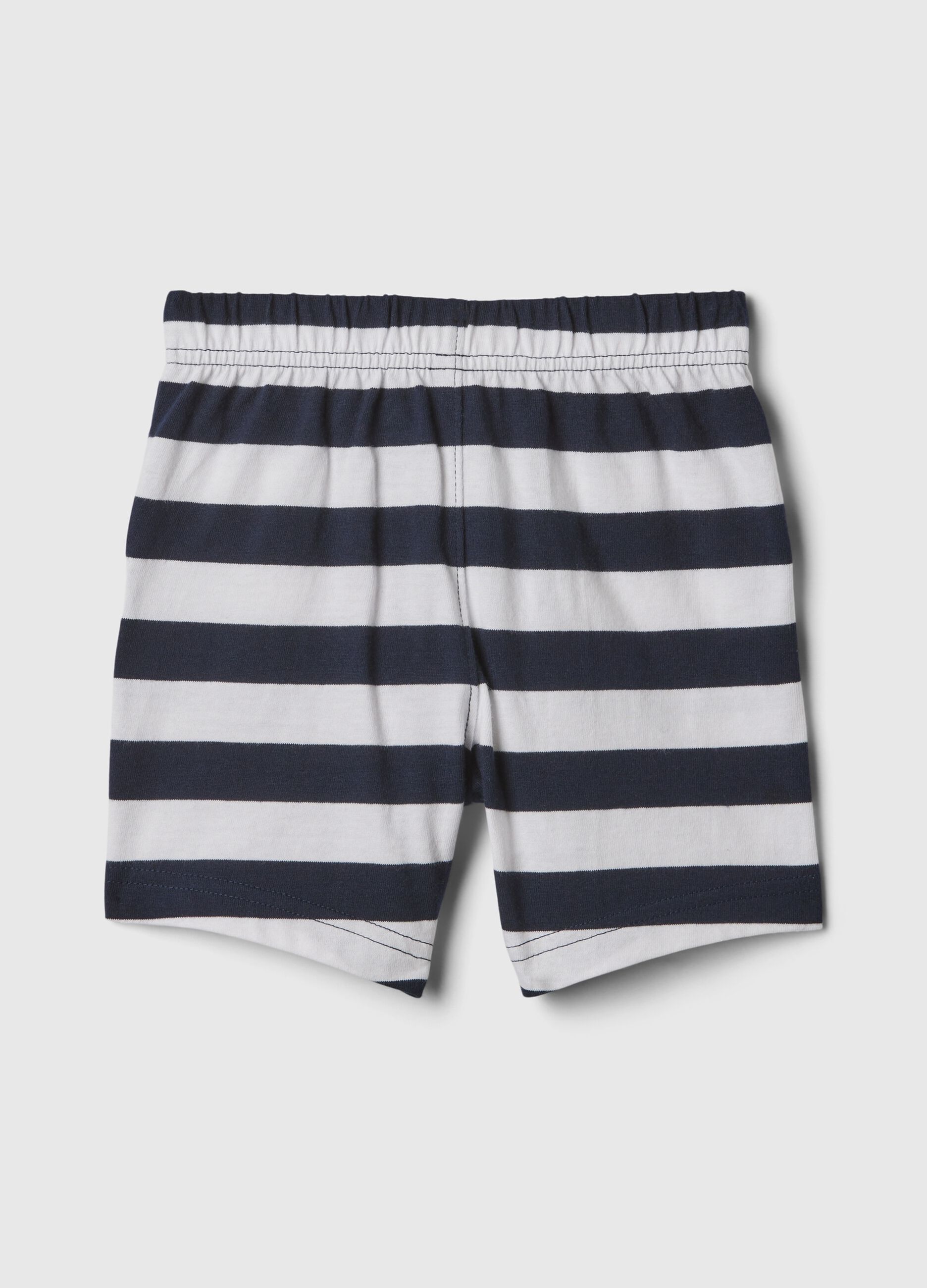 Cotton Bermuda shorts with drawstring_1