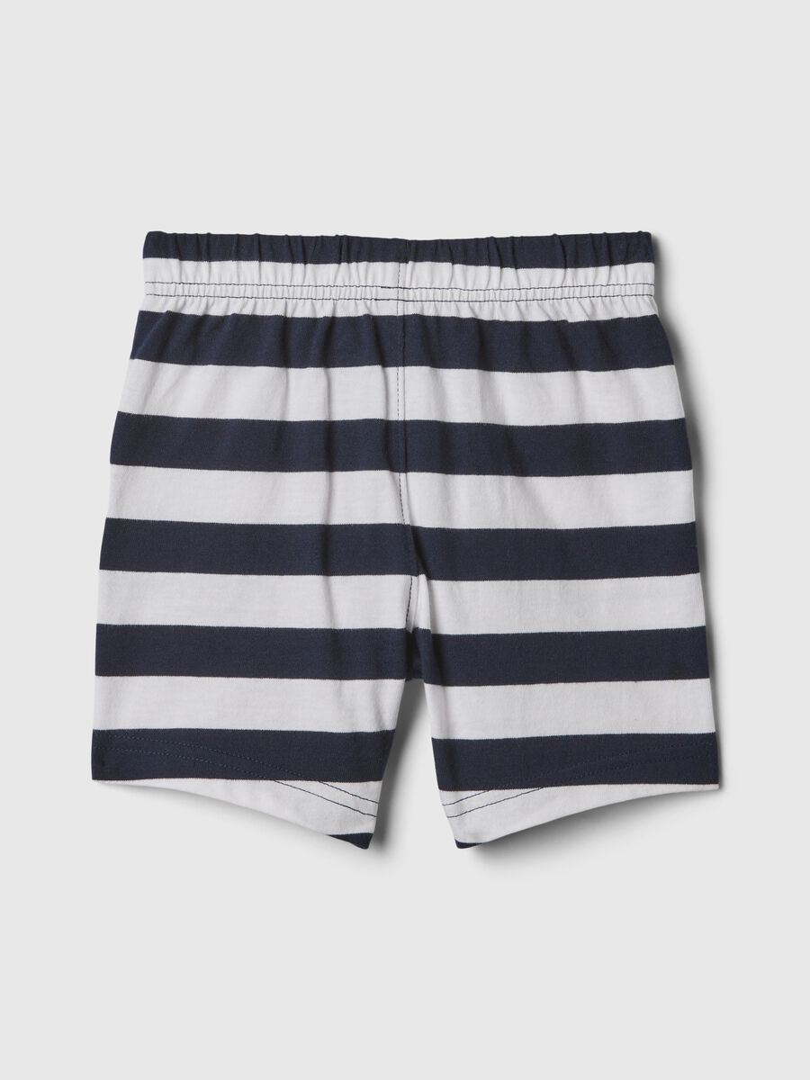 Cotton Bermuda shorts with drawstring Newborn Boy_1