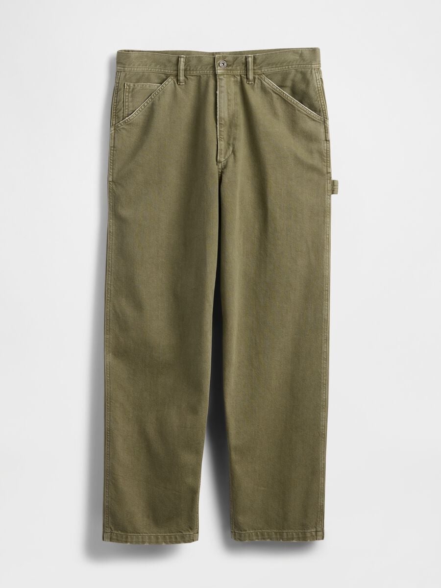 Cotton and lyocell blend trousers Man_4