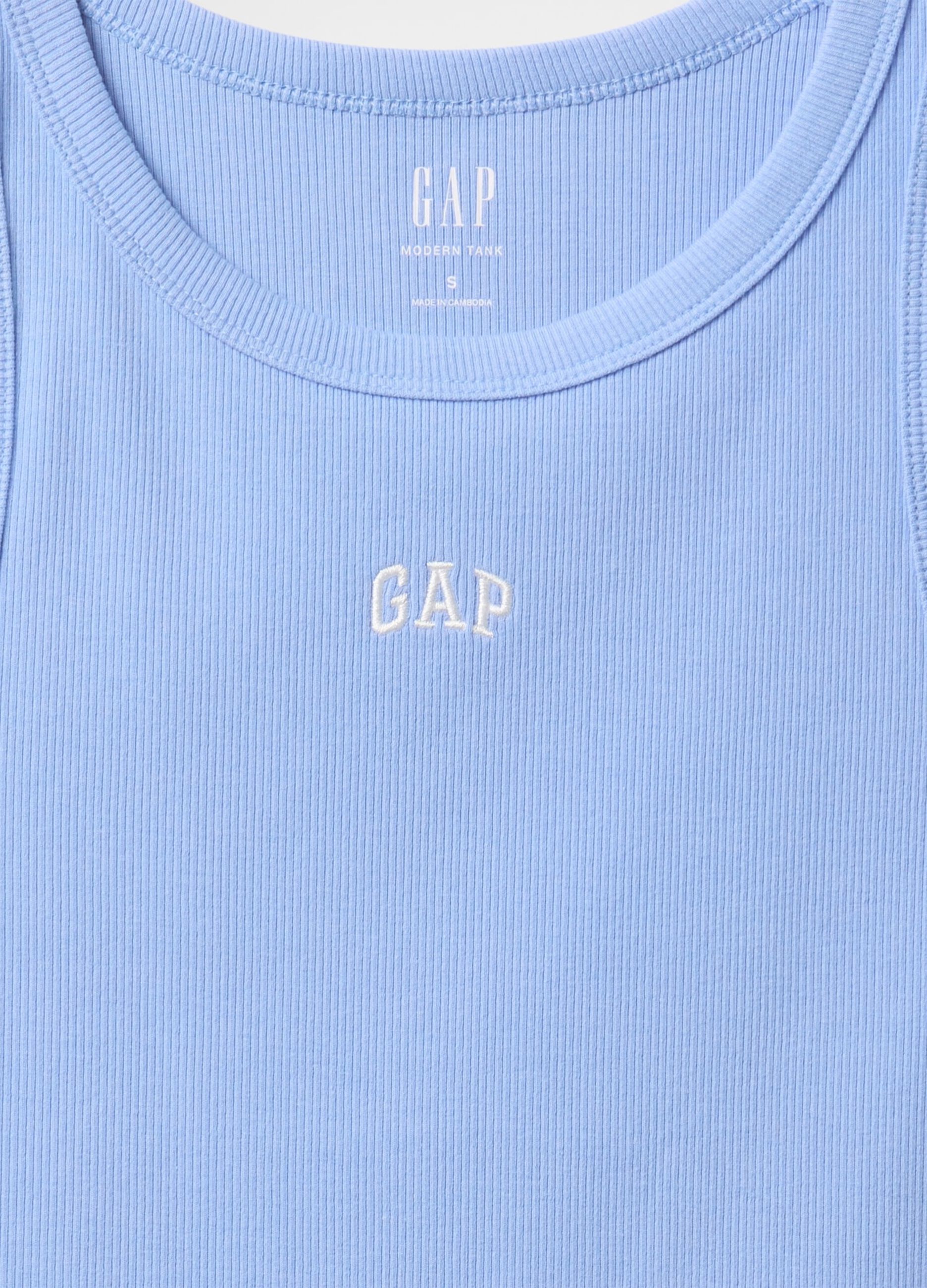 Top senza maniche azzurro GAP_4