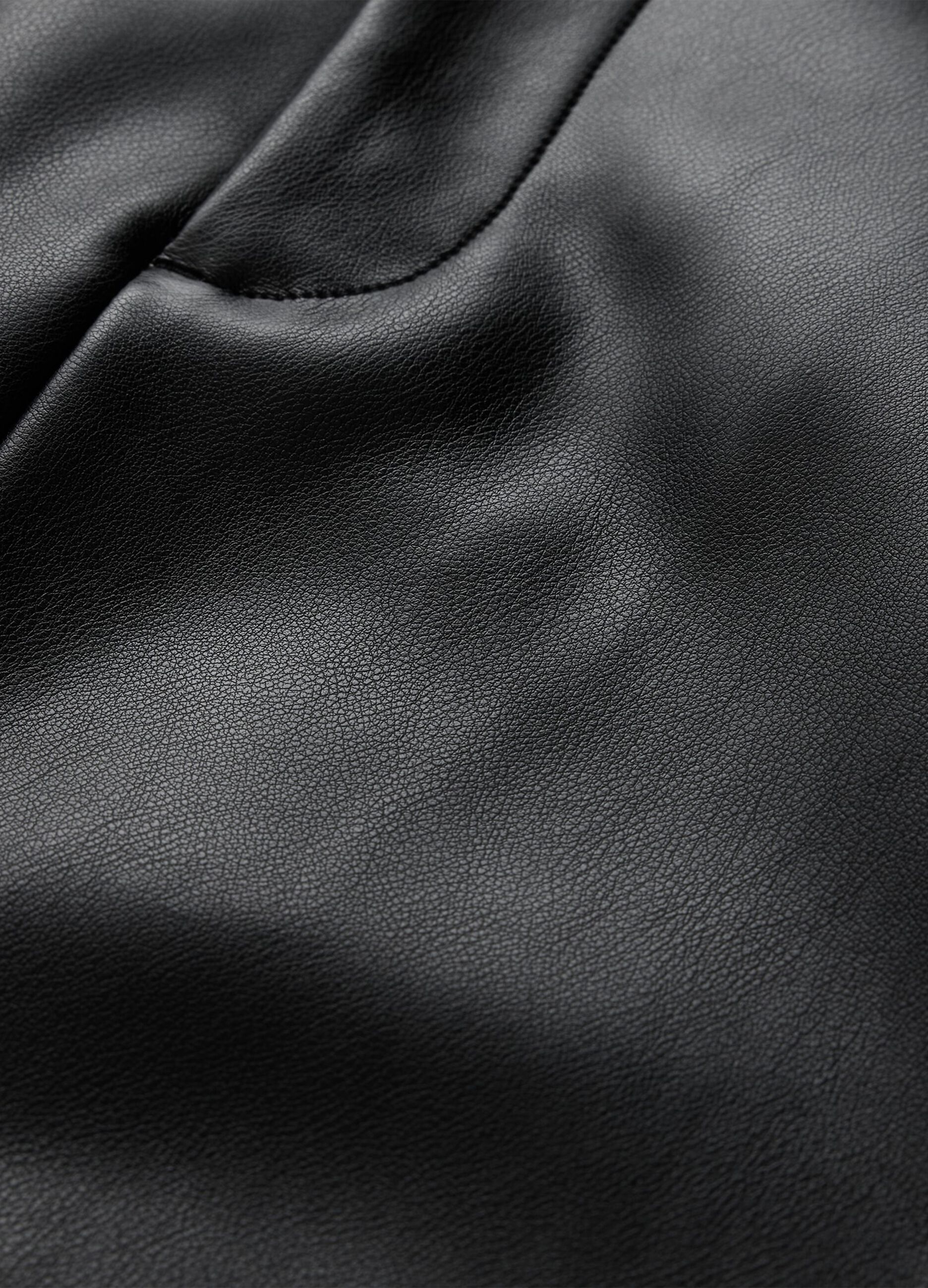 Glossy-effect midi cargo skirt_4