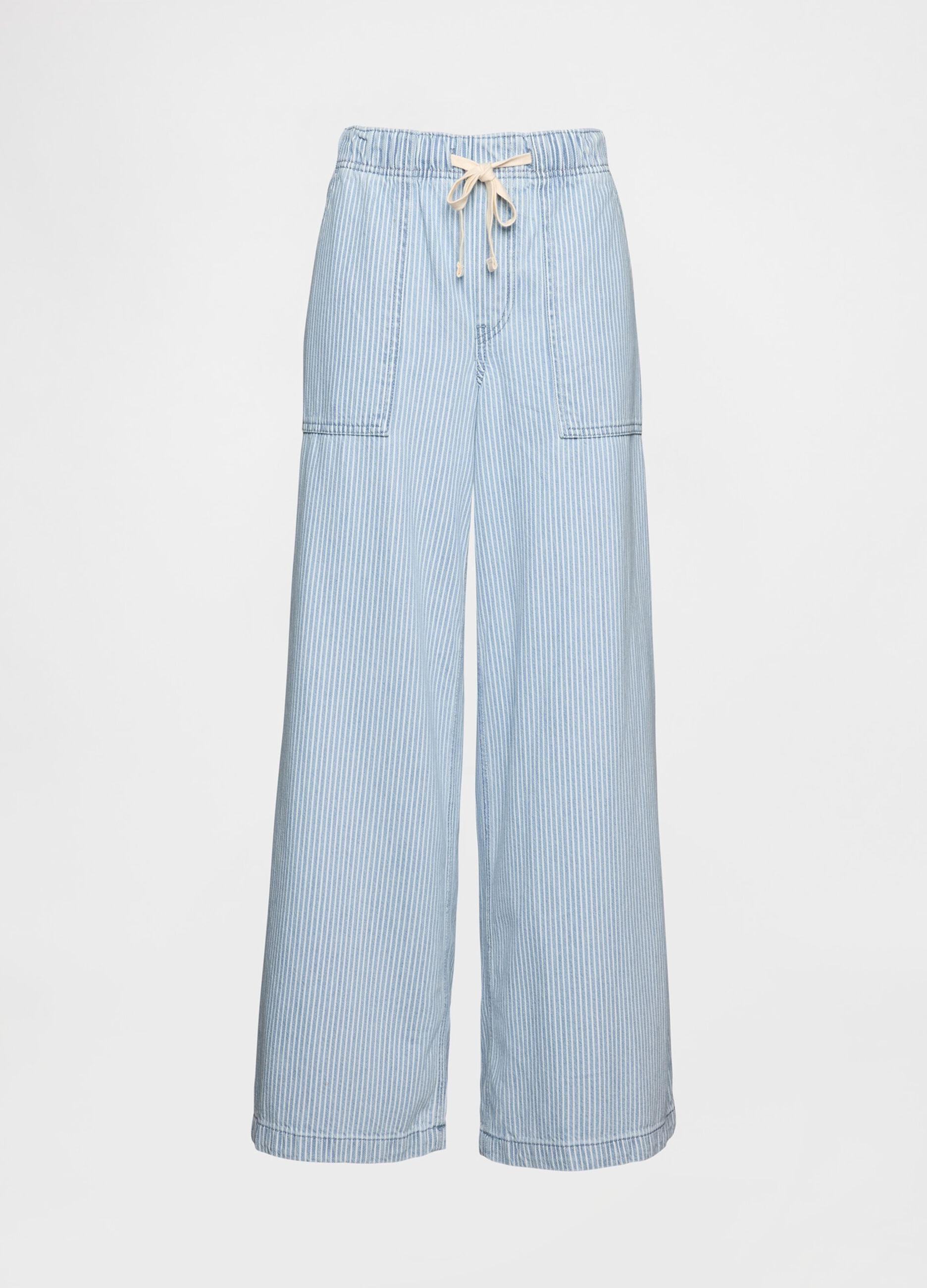 Pantaloni ampi in denim leggero Gap_4