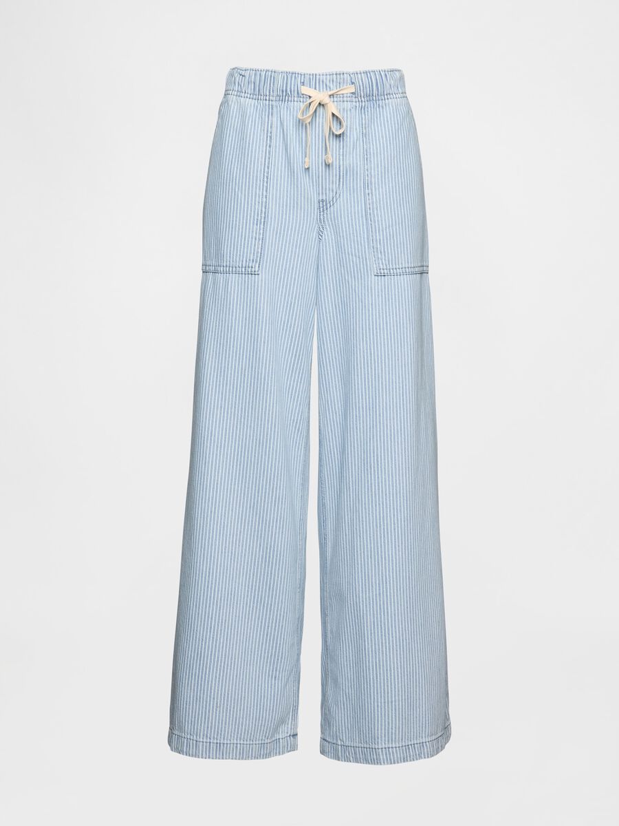 Pantaloni ampi in denim leggero Gap Donna_4