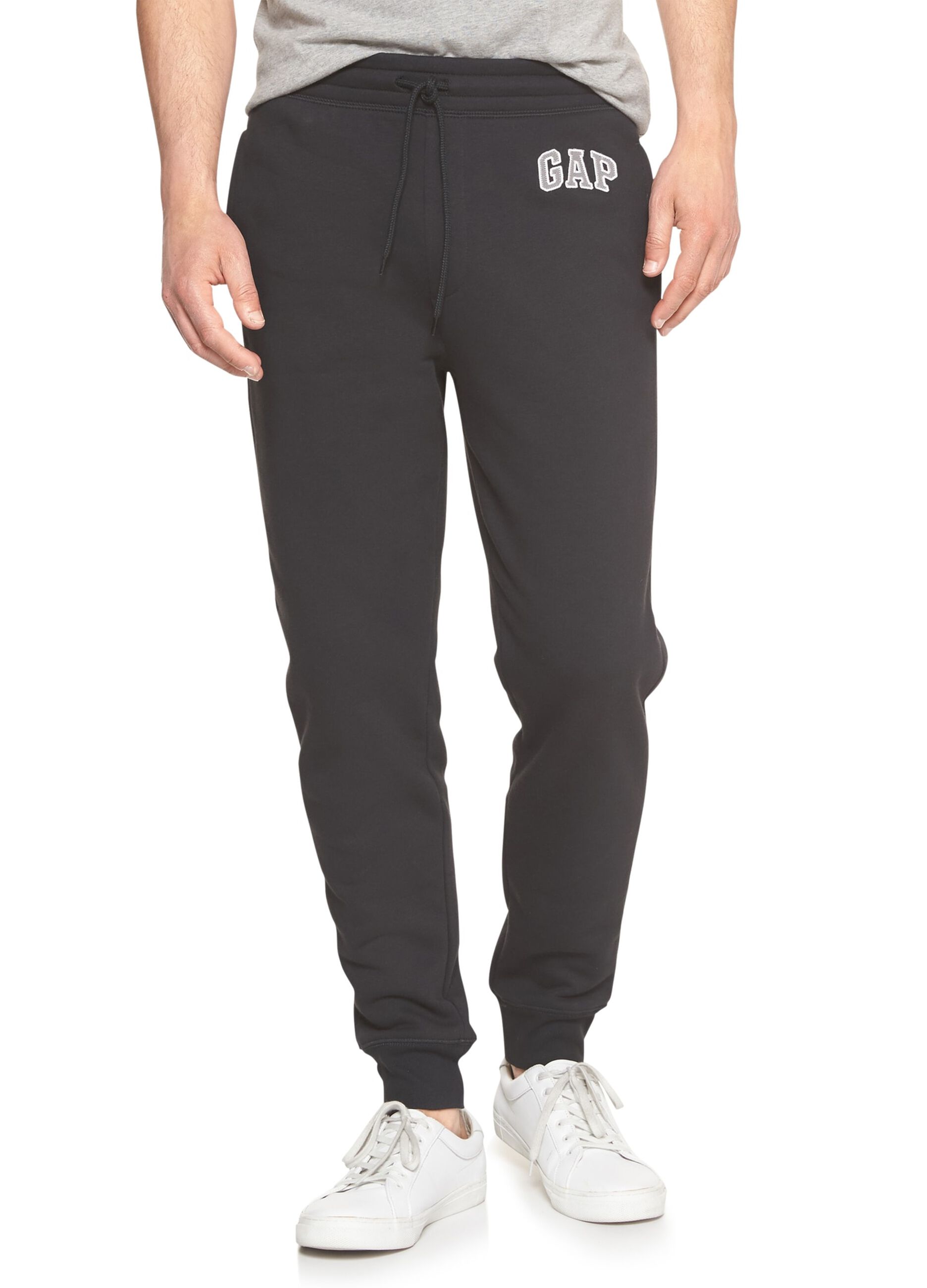 Joggers in felpa con ricamo logo