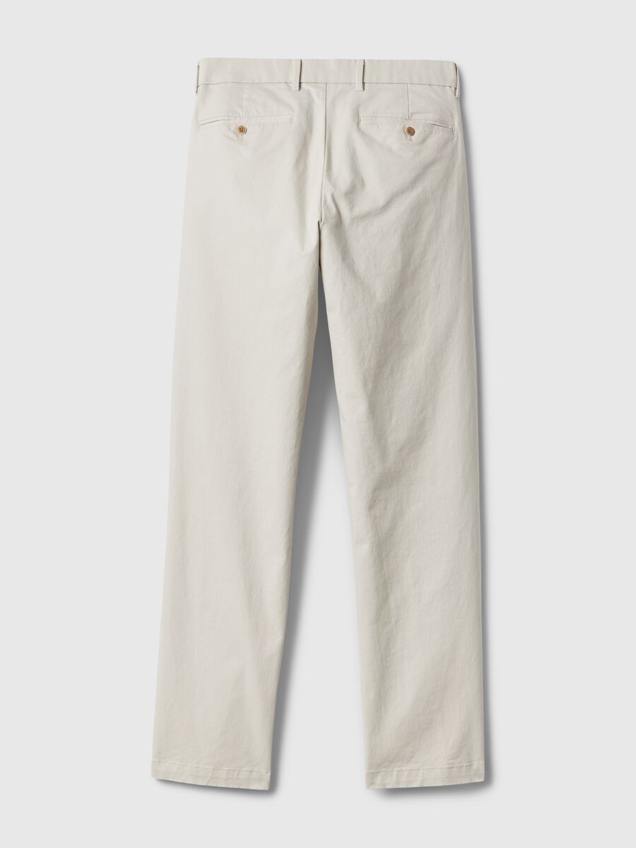Pantalone straight fit in cotone stretch Uomo_4