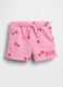Shorts in misto cotone con logo GAP e stampa fragole_0