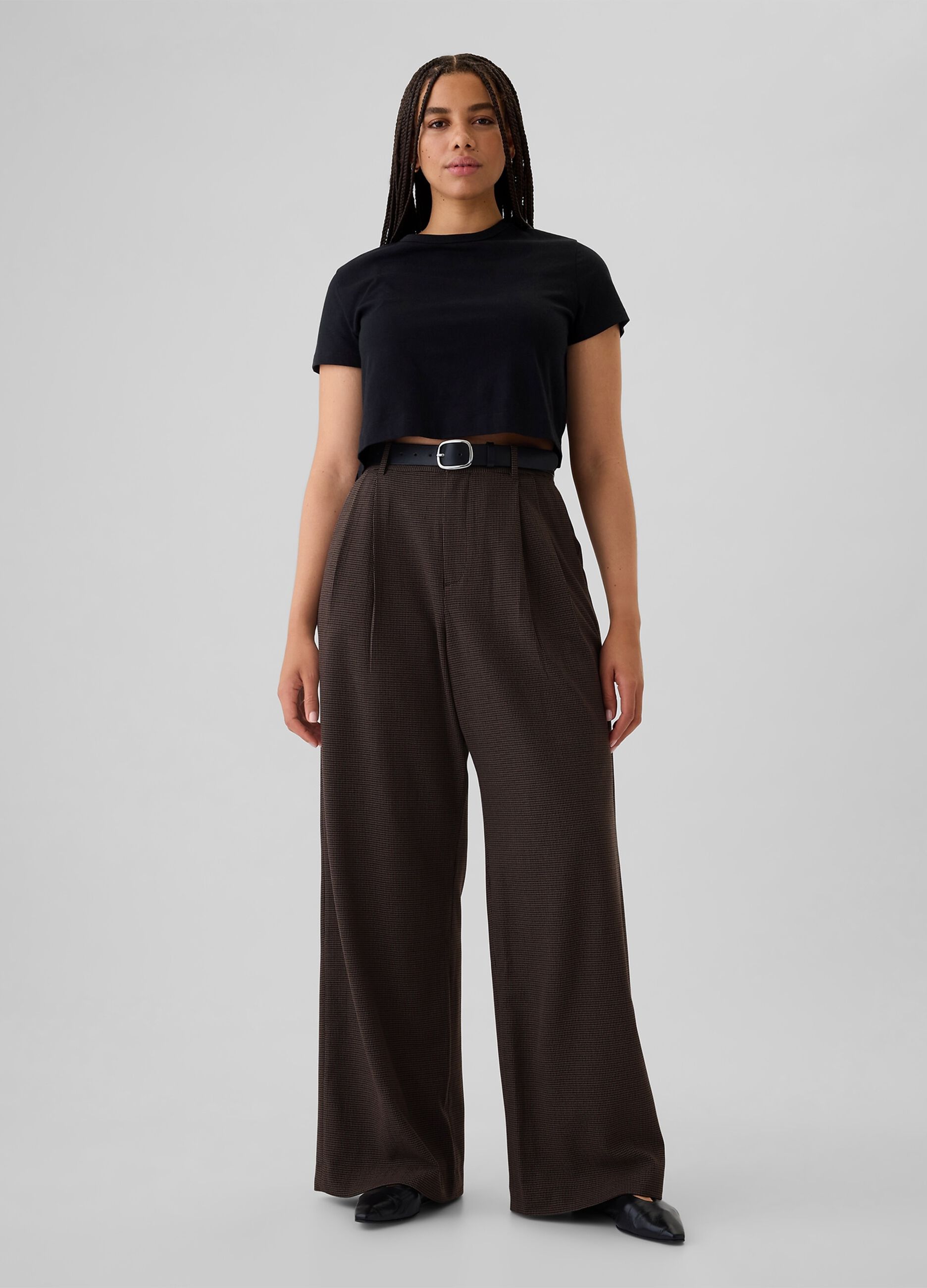 High-rise houndstooth trousers_4